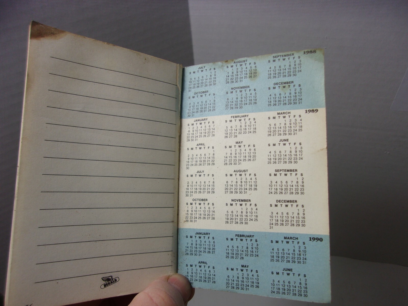 Dekalb Farmers Pocket memo Advertising Agriculture 1980&rsquo;s Vintage Book Farm