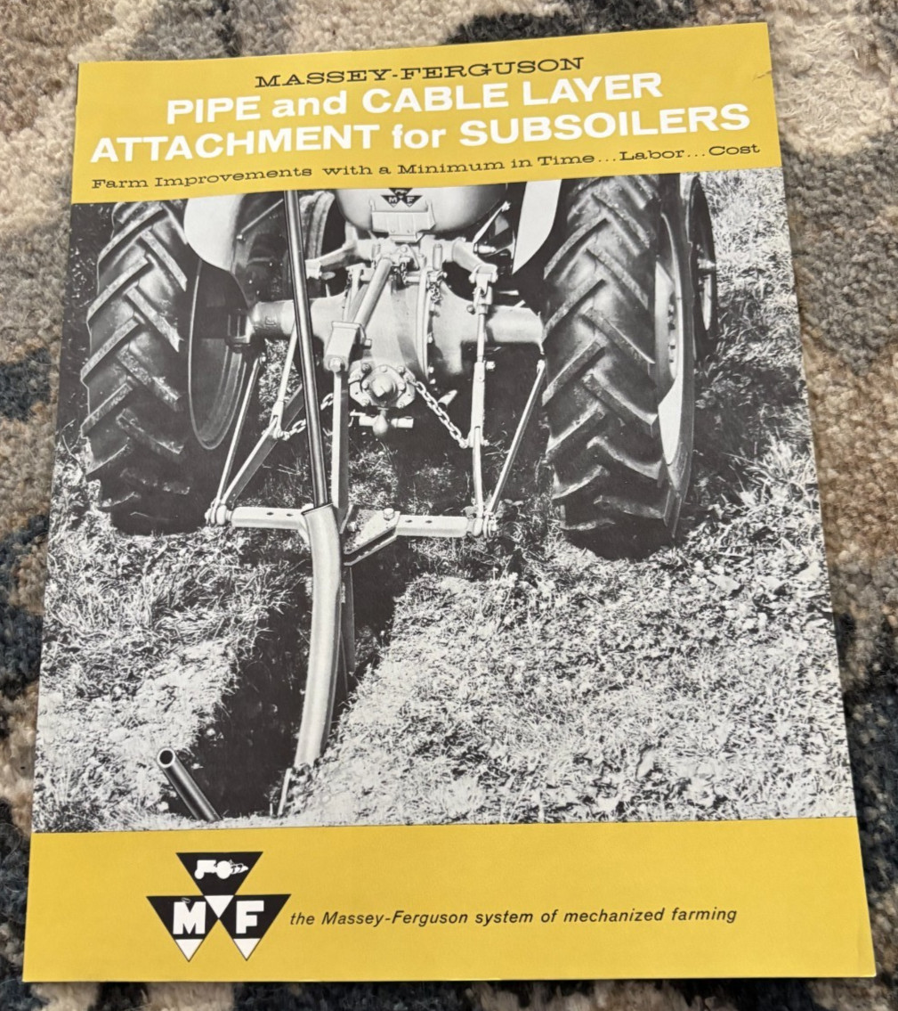 Massey Ferguson Pipe & Cable Layer Attachement Brochure DCPA26
