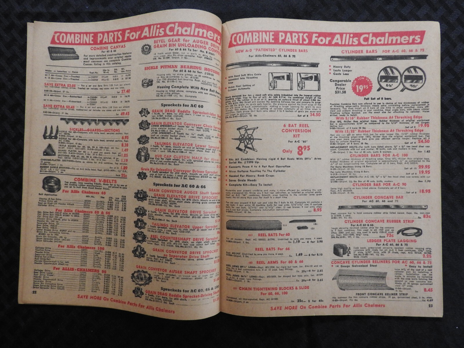Tractor Supply Company 1961 Parts Catalog Case Ford John Deere MF IH AC Oliver