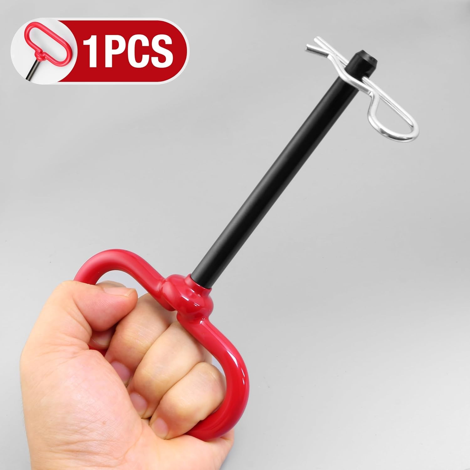 Trailer Hitch Pin, 3/8 x 4 Inch Tractor Hitch Pin with R-Clip Pin for Lawn Mower