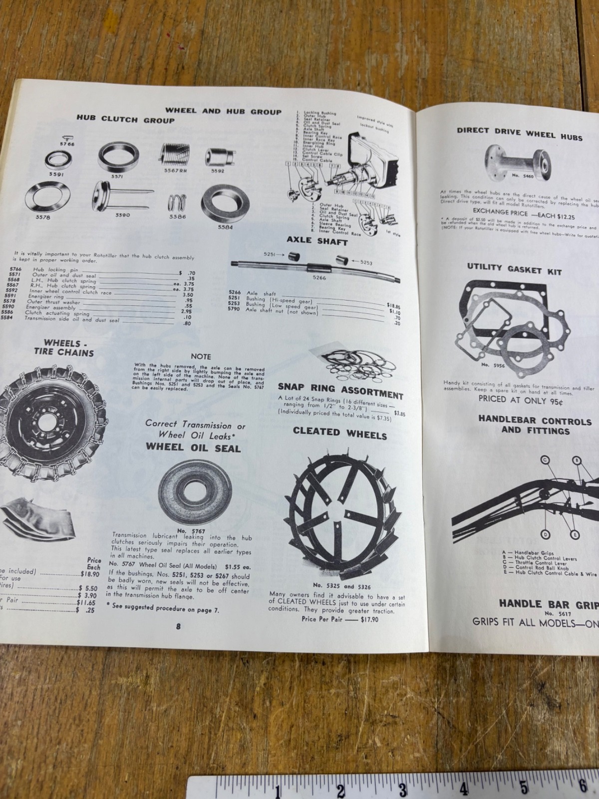 60s-1970s 1980s Frazer Farm Equipment Rototiller Parts Catalog Price List lot- 5