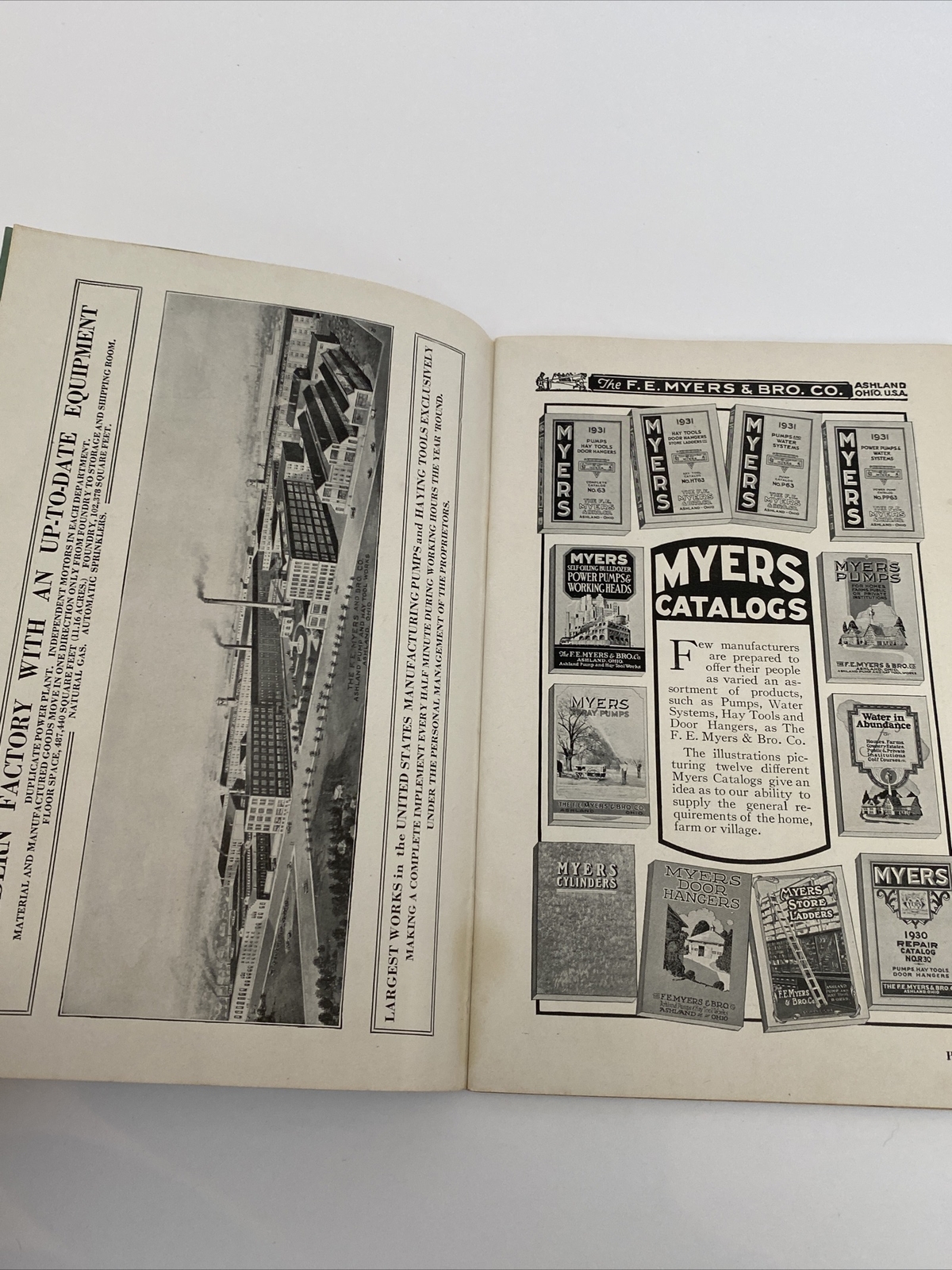 1931 Myers Power Spray Pumps PS.31 Catalog Lehigh Valley Supply Allentown Pa