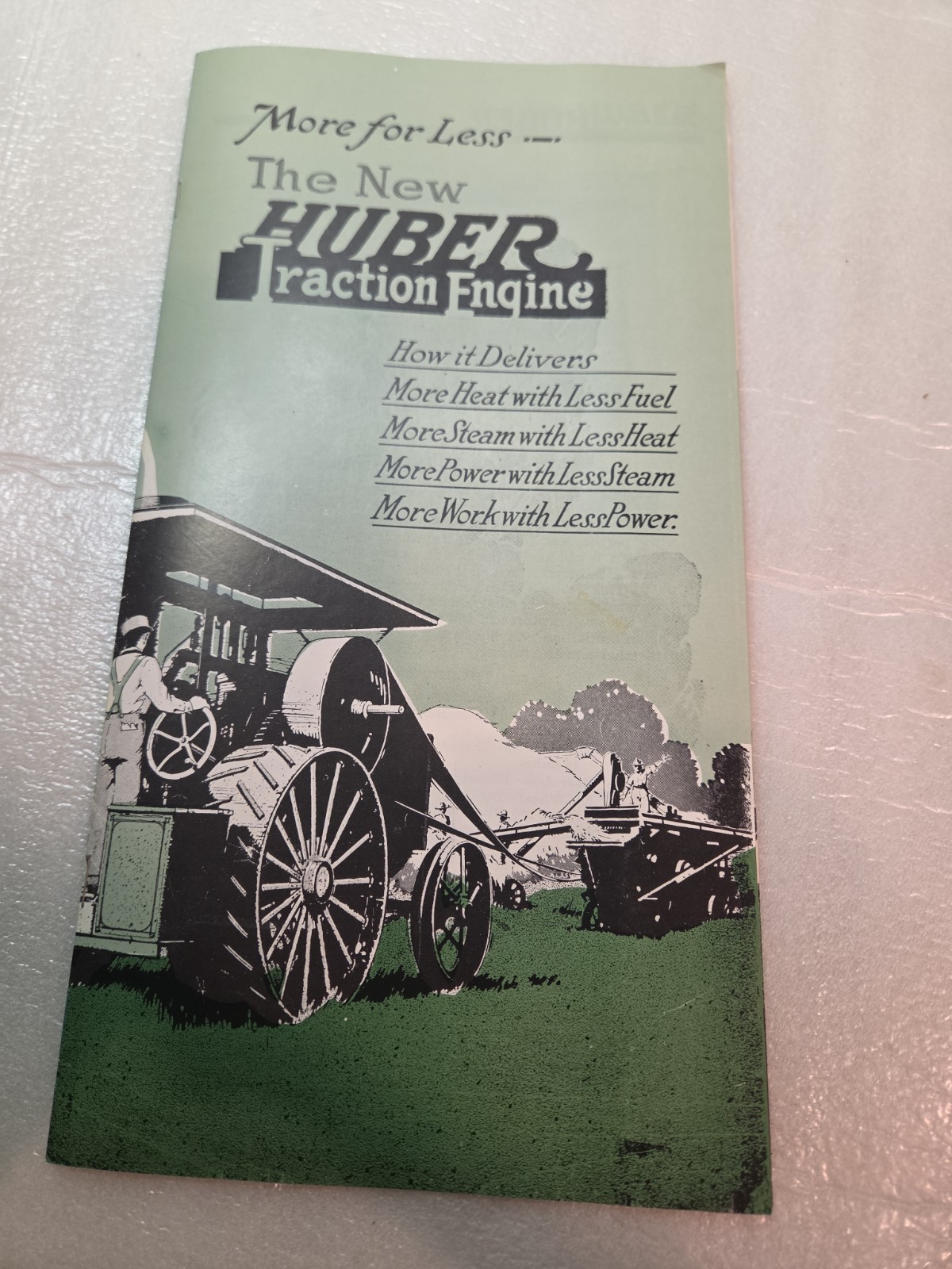 More for Less The New Huber Traction Engine brochure reproduction Nice