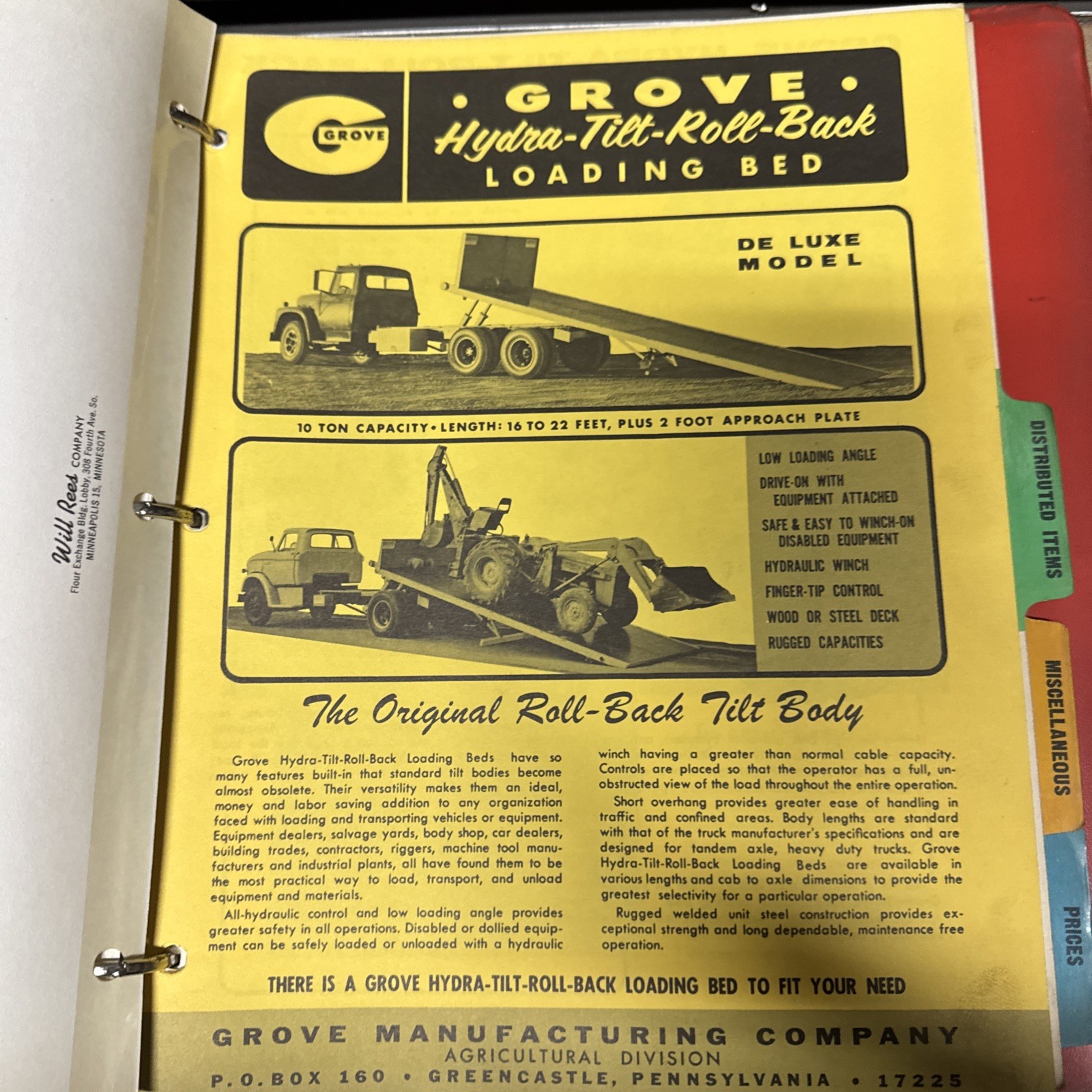 Grove Agricultural Products Brochures