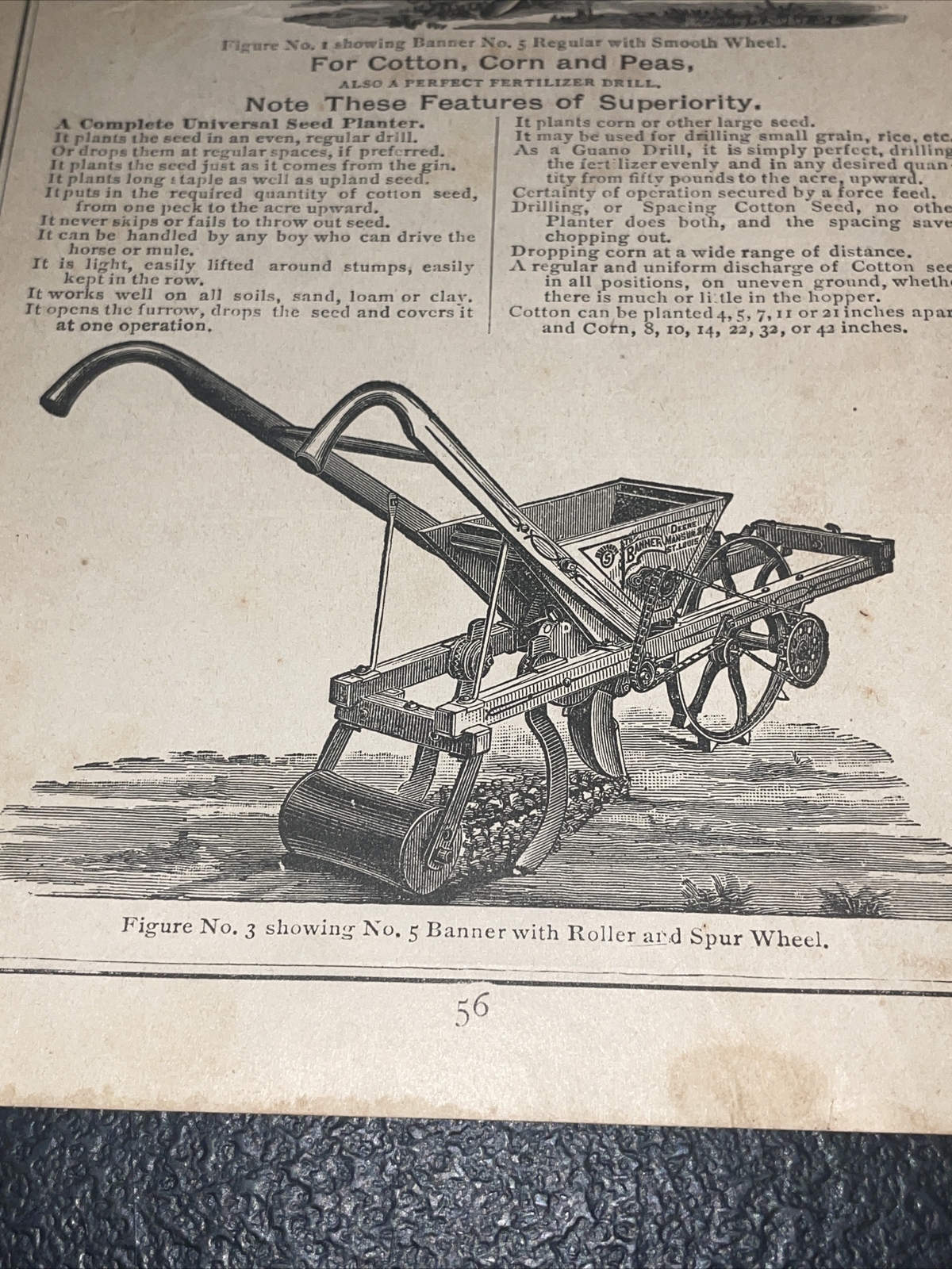 1891 Baldwin – Banner Planter – Deere – Farm Advertising – New Orleans – LA