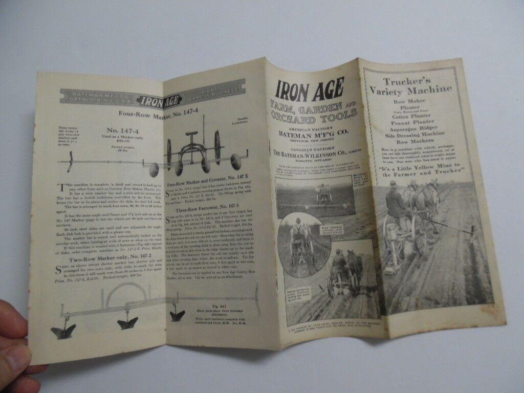 1916 Iron Age Trucker&rsquo;s Variety Machine Catalog Brochure Bateman Mfg Co Vintage