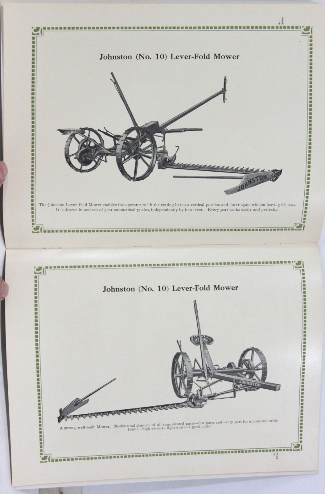 Johnston Harvester Company Machinery Sales Booklet Photo Illustrated 1890s-1910