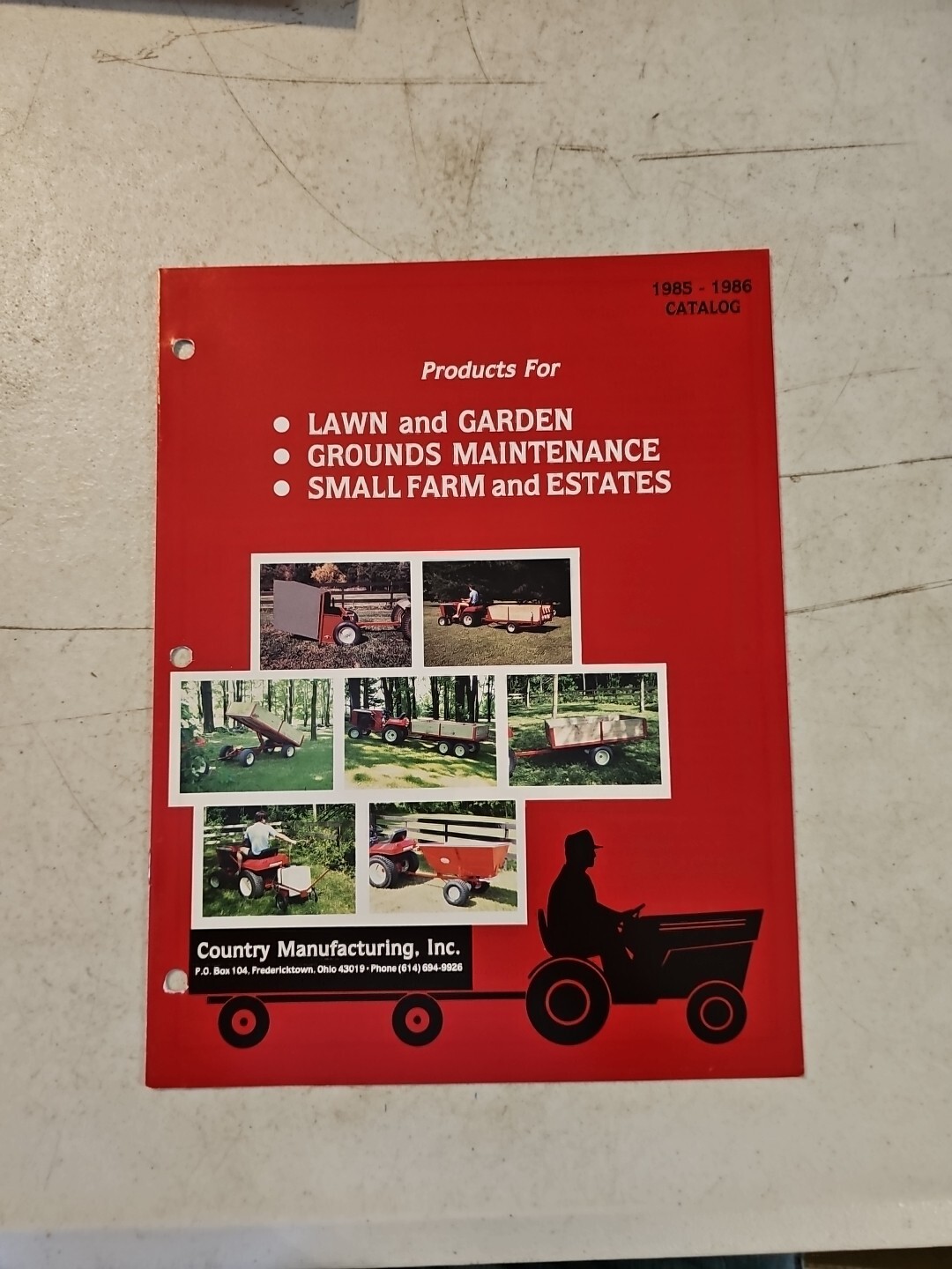 1985-86 Country Manufacturing Small Farmer&rsquo;s Products Catalog. Fredericktown, OH