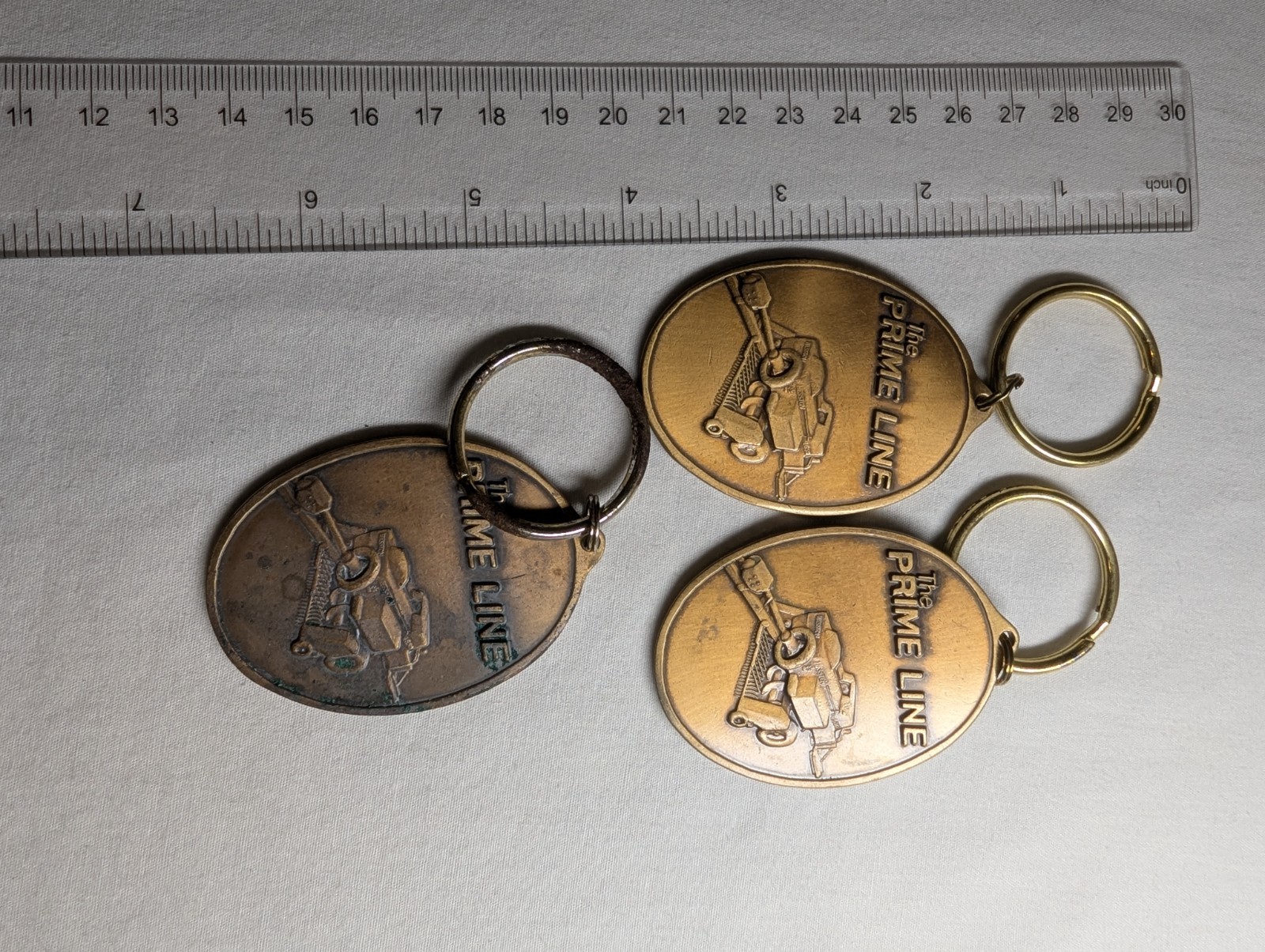 Lot of 3 Vintage 1986 Hesston The Prime Line Keychain Limited Edition Baler 4650