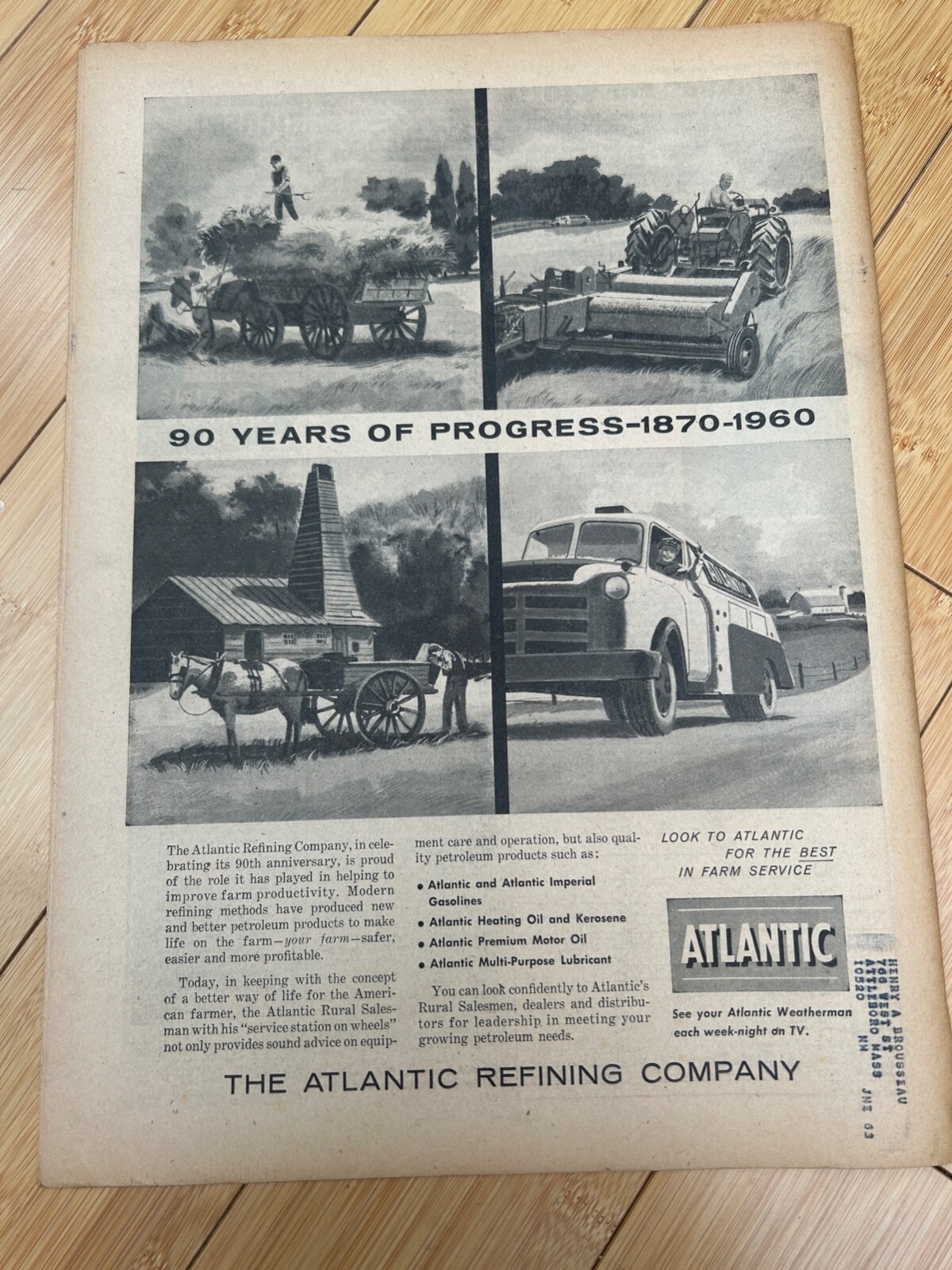 JULY 16 1960 AMERICAN AGRICULTURIST MAGAZINE THE FARM PAPER ATLANTIC REFINING CO