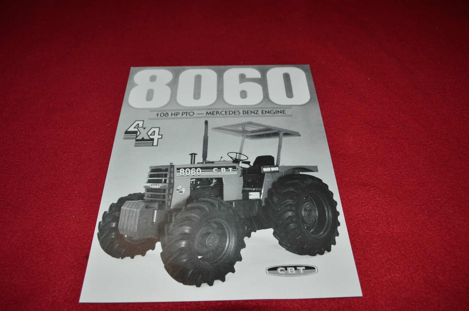 CBT C B T 8060 Tractor Mercedes Benz Engine Dealers Brochure LCOH
