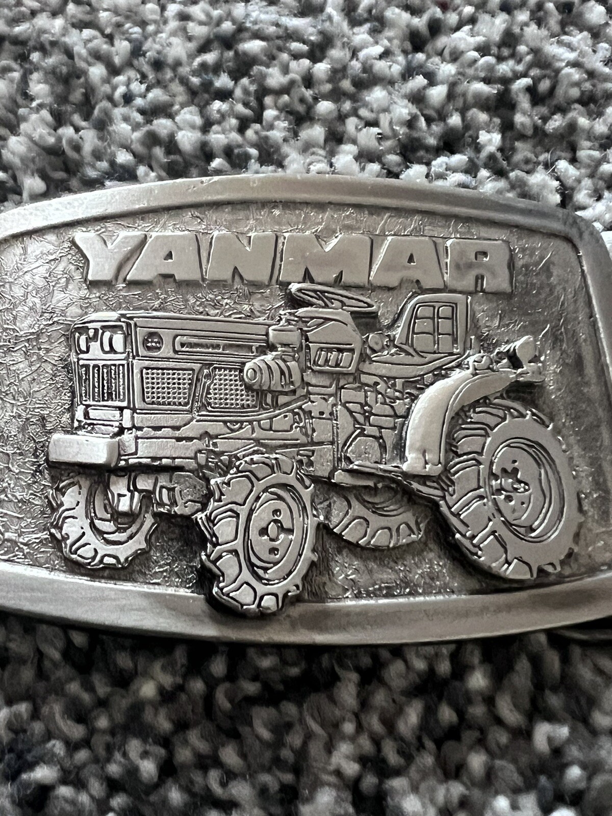 YANMAR Tractor Pewter Belt Buckle Spec Cast Marked
