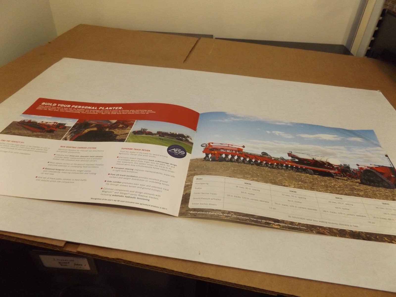 CASE-IH EARLY RISER 2160 LARGE FRONT FOLD PLANTER, LIT. # CIH01241701 2017