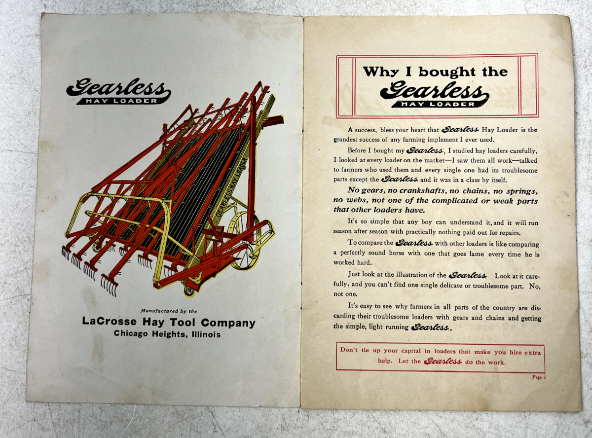 Antique Early 1900s Agriculture Implement Ads from Kansas City, Missouri