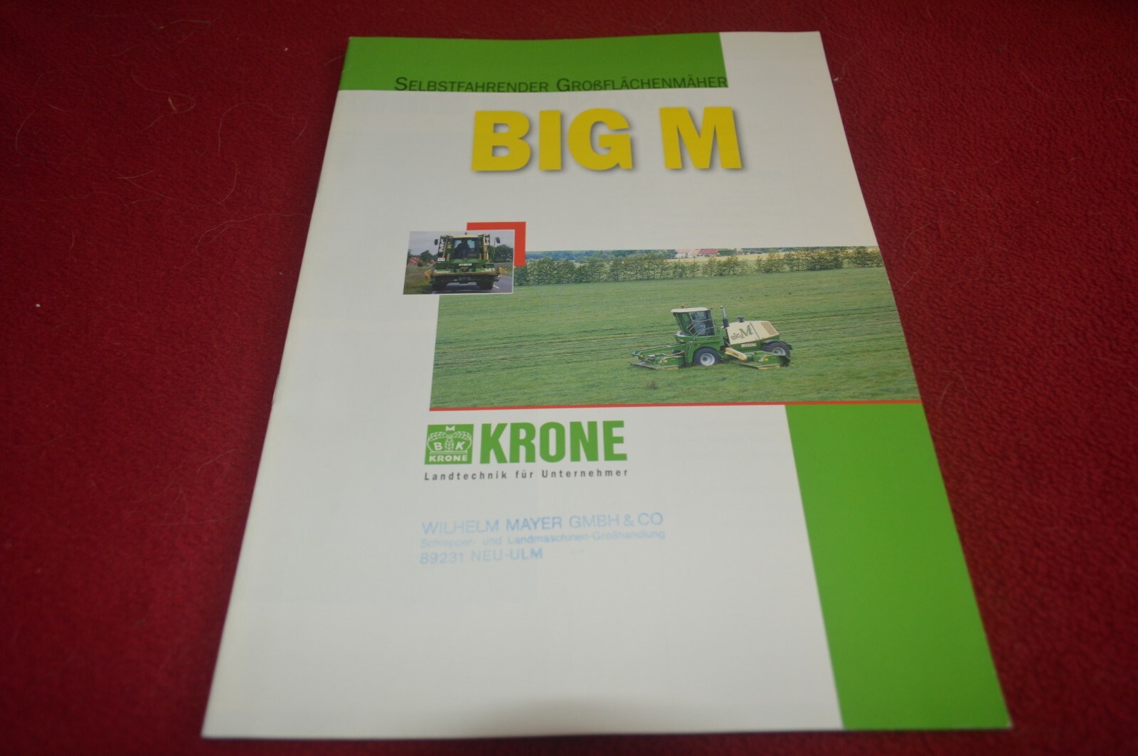 Krone Big M Mower Dealer&rsquo;s Brochure FCCA