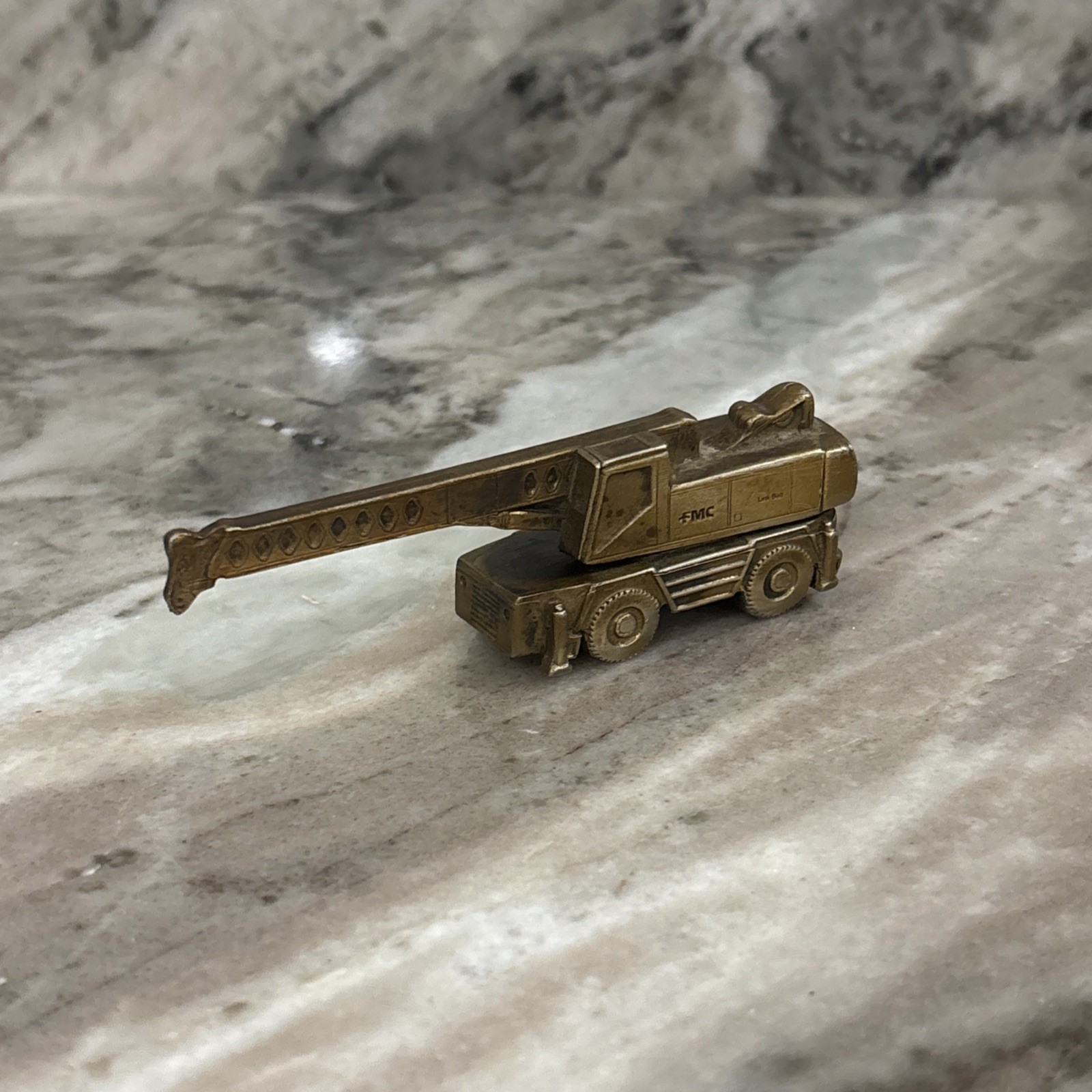 FMC Link Belt Cranes & Excavators Desk Decor Die cast Brass