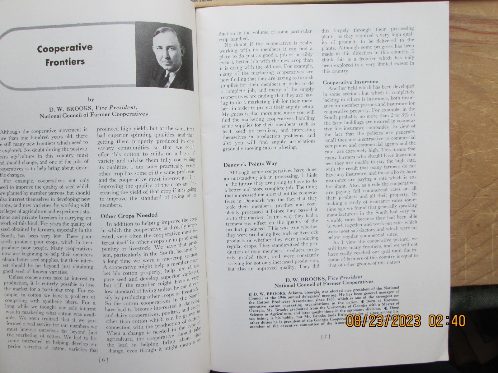 national Council of Farmer cooperatives Blue Book 1946