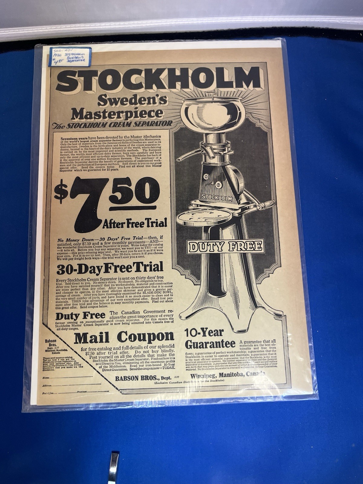 ANOTHER LOT OF 15 VINTAGE ORIGINAL FARM MACHINERY ADS-1901 TO 1930