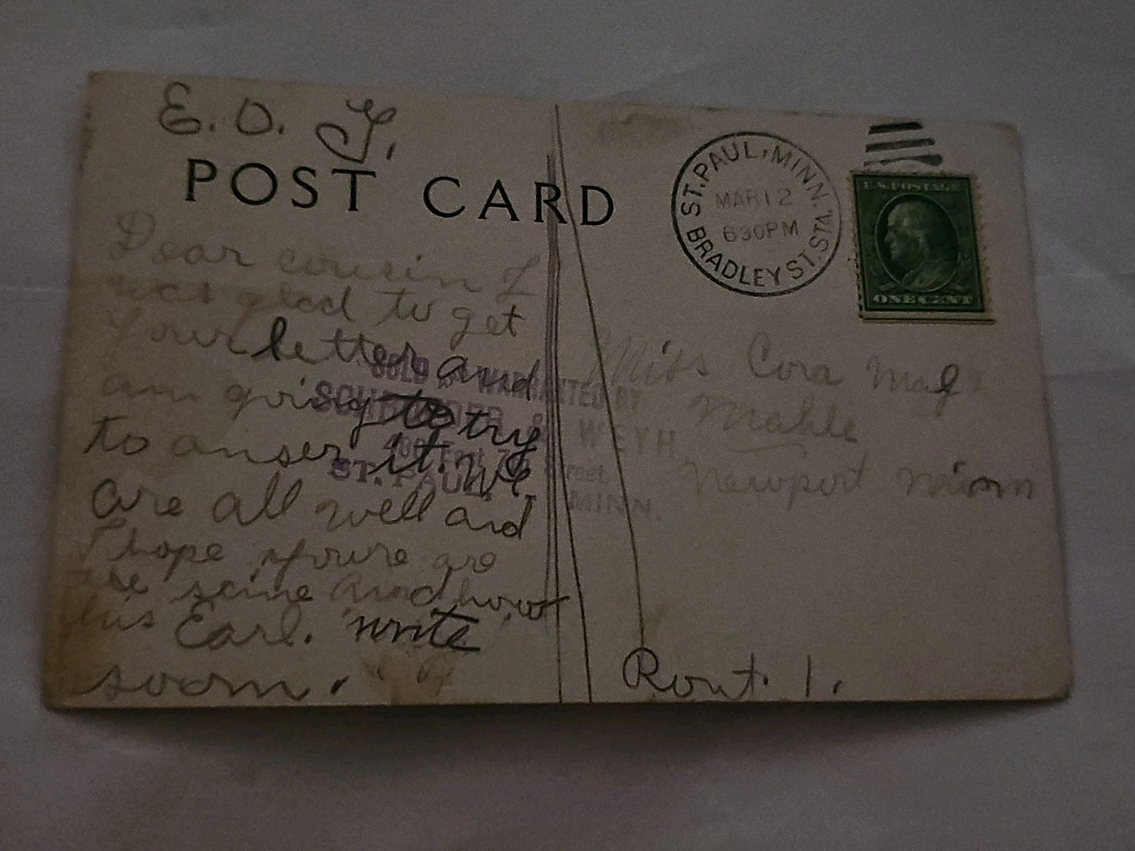 Vintage West Chester Pennsylvania Sharples Cream Separator Adv. Postcard