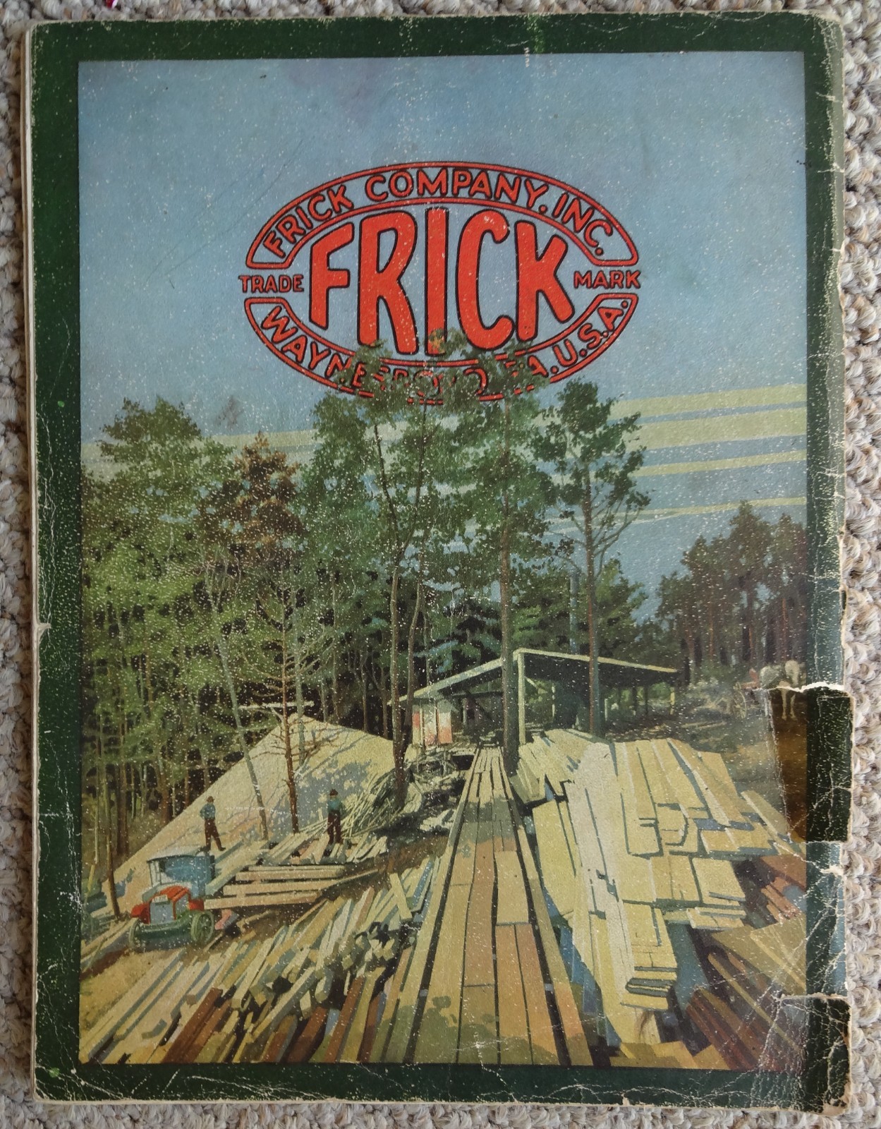 1923 FRICK MACHINERY ENGINE TRACTOR THRESHER SAWMILL CATALOG