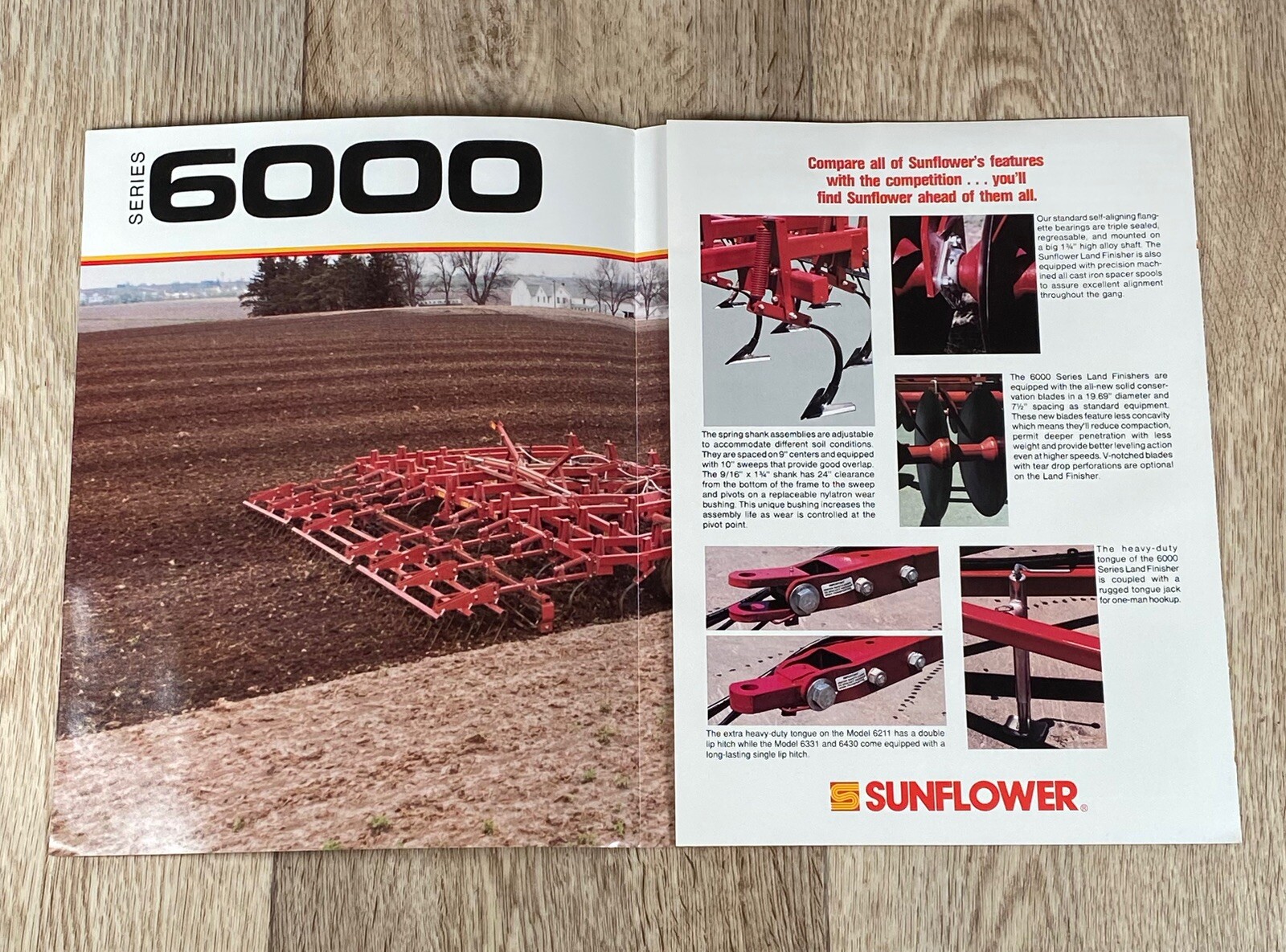 Sunflower Series 6000 Land Finisher Sales Brochure Dealer Wyndmere ND