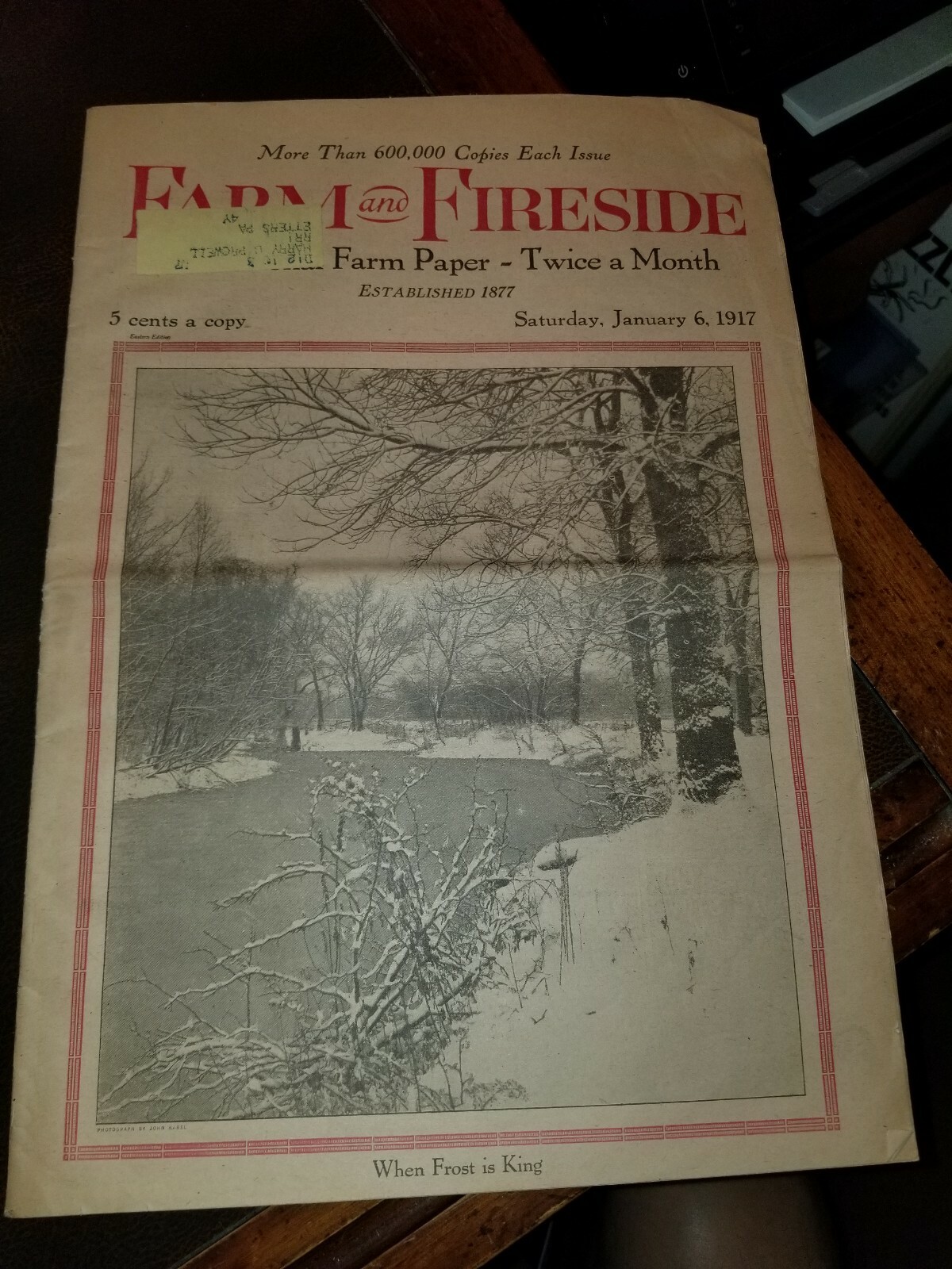 FARM and FIRESIDE The National Farm Paper 1917