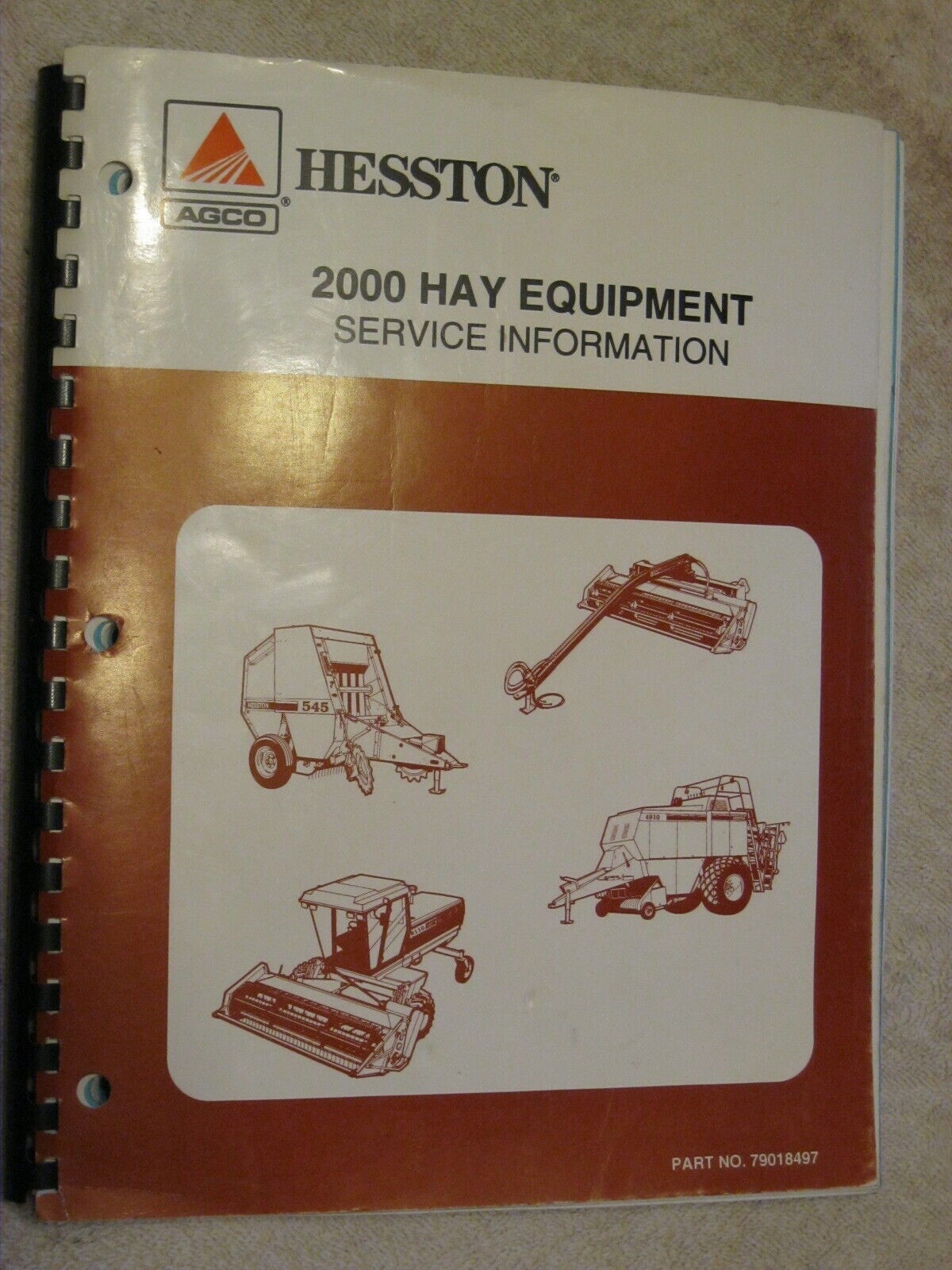 2000 AGCO HESSTON HAY EQUIPMENT SERVICE BULLETINS INFORMATION REPAIR MANUAL