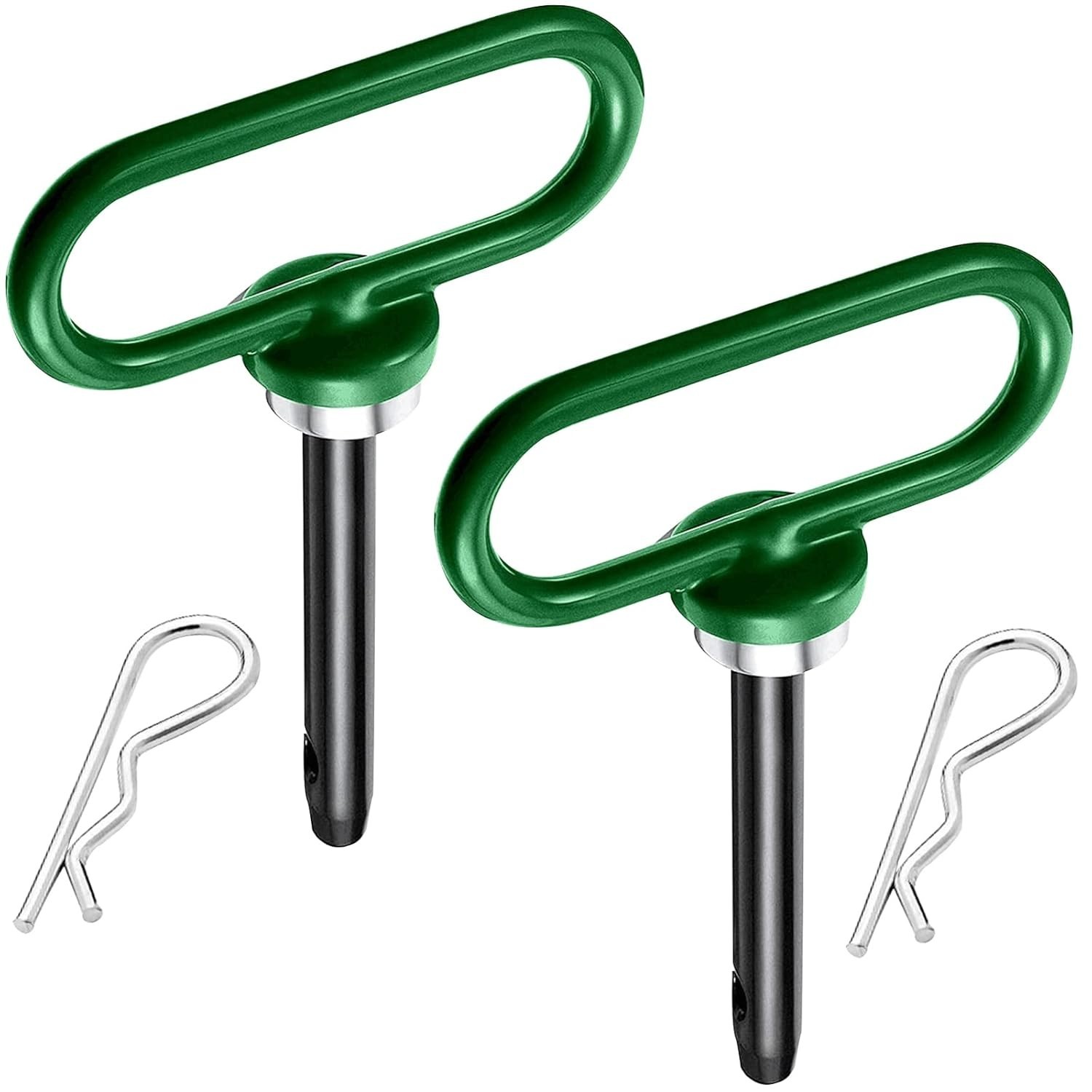 Versatile 2 Pack Magnetic Hitch Pins – Perfect for Mowers and ATVs, 1/2 Inch
