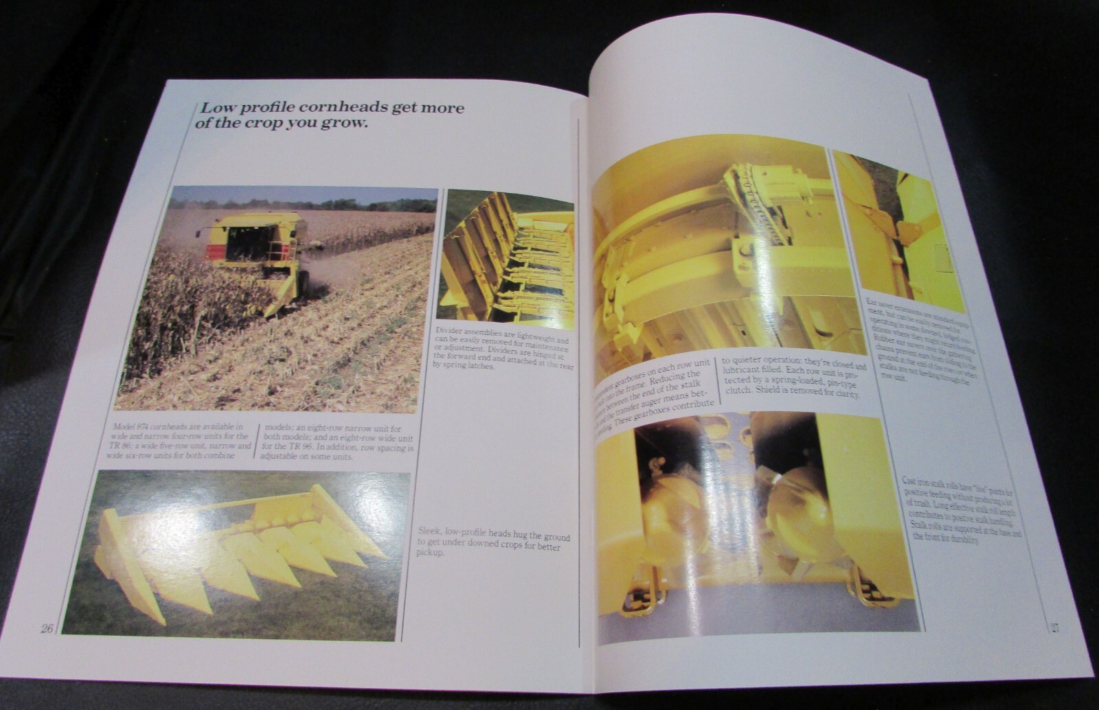 New 1988 Ford New Holland Versatile Twin Rotor Combine Windrow TR 86-96 Booklet