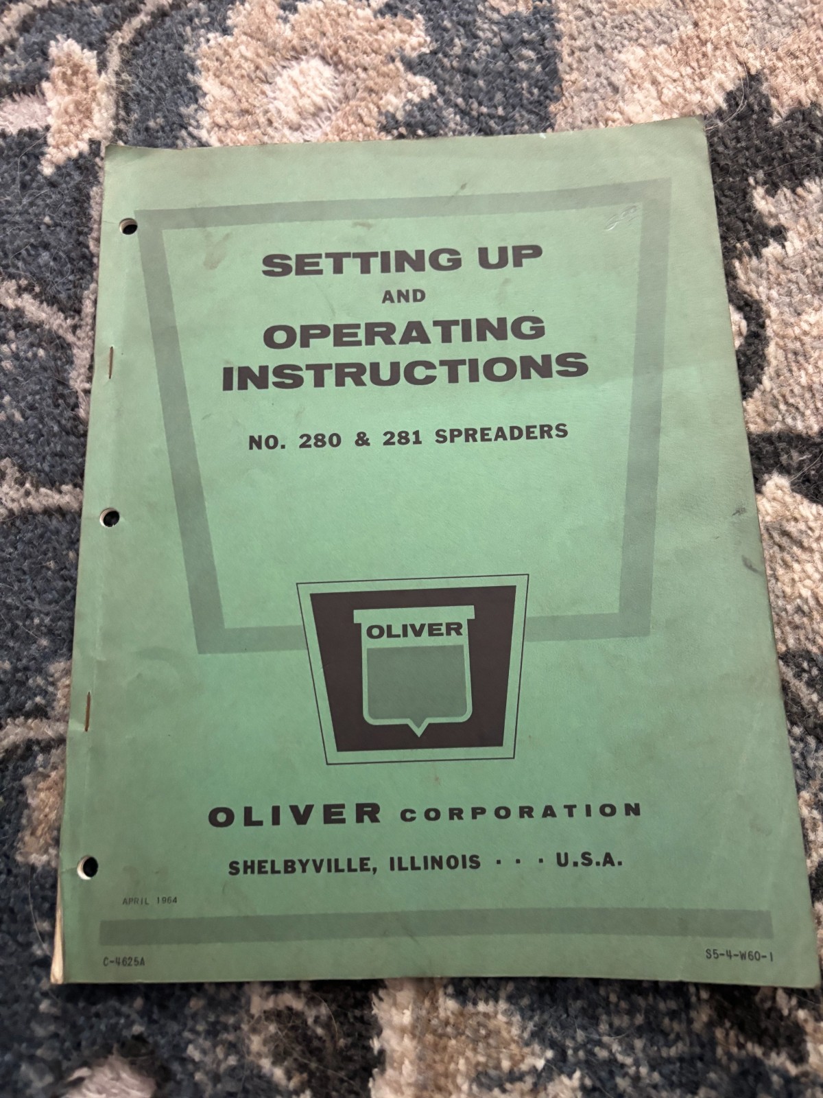 Oliver Tractor 280 281 Manure Spreader Operator&rsquo;s Manual DCPA26