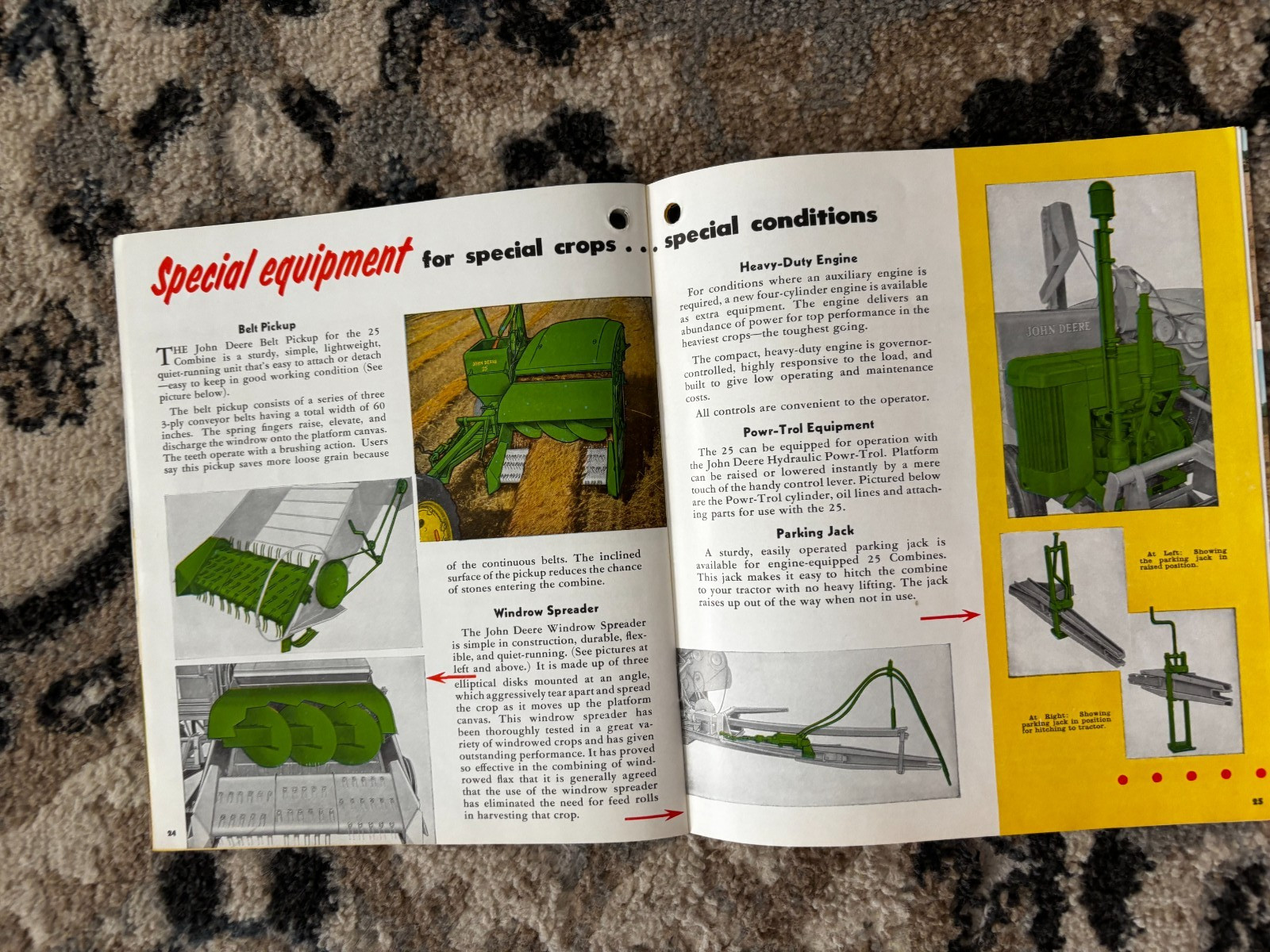 John Deere 25 Combine For 1953 Brochure DCPA26