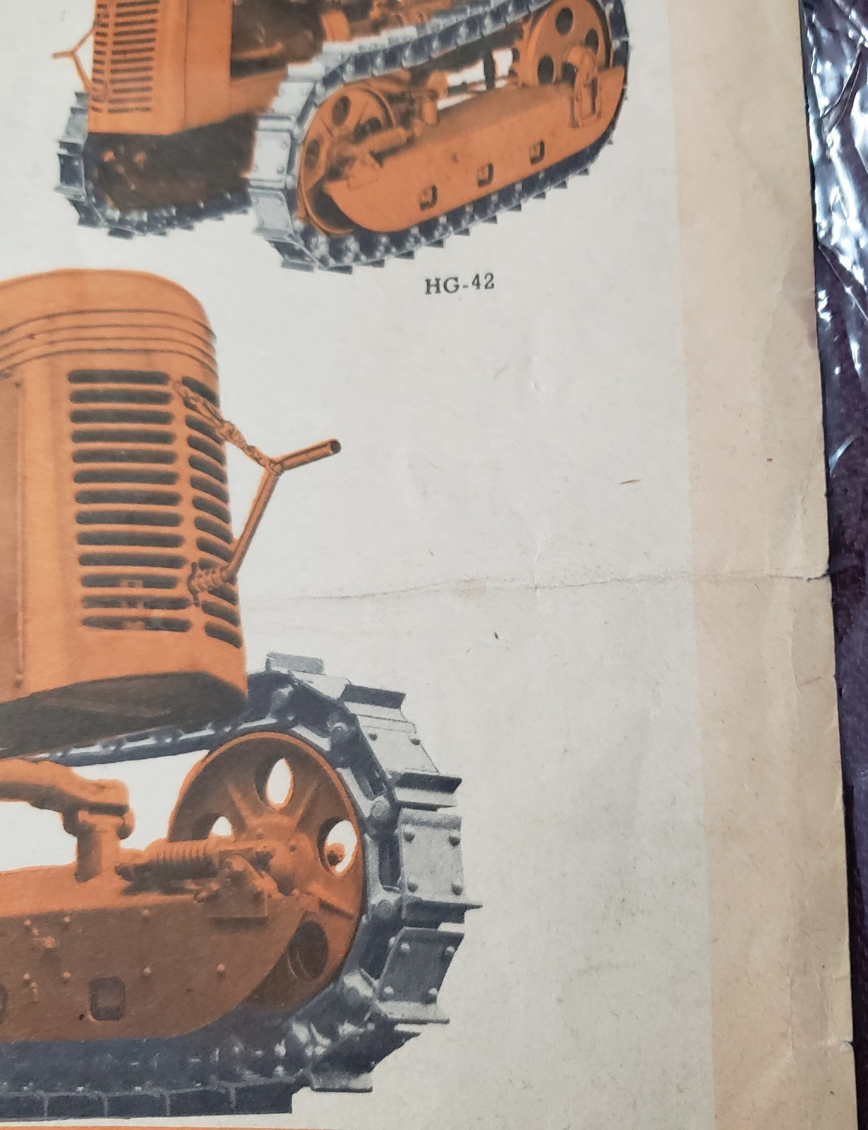 Oliver Model HG Cletrac Tractors Brochure Ad LItho Specifications 1930s 1940s