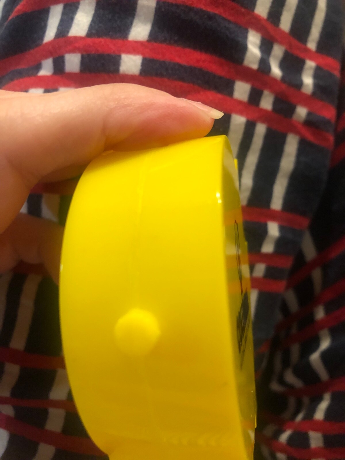 Vintage 80’s Yellow Plastic Piggy Bank EUC Columbia national bank of Chicago 