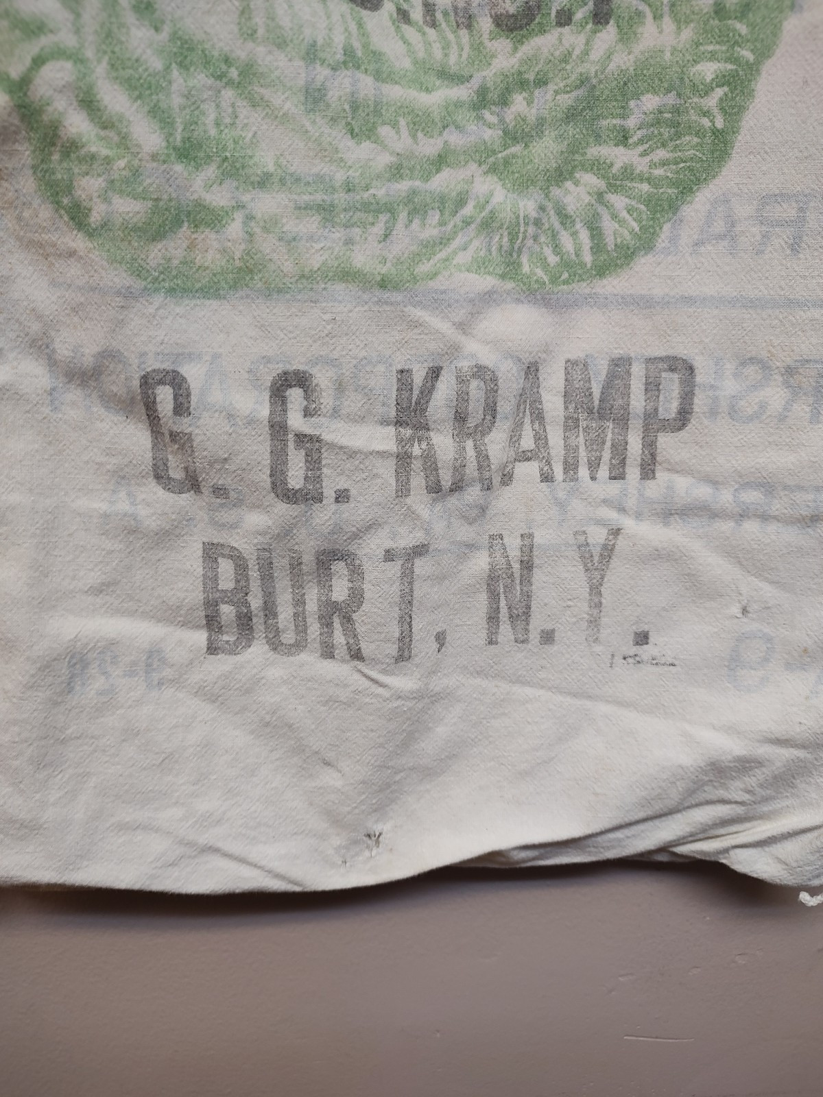 G.G. Kramp NY State US No 1 Cabbage 50 Lb/Hershey 100 Lb Cane Sugar Cuba Bag