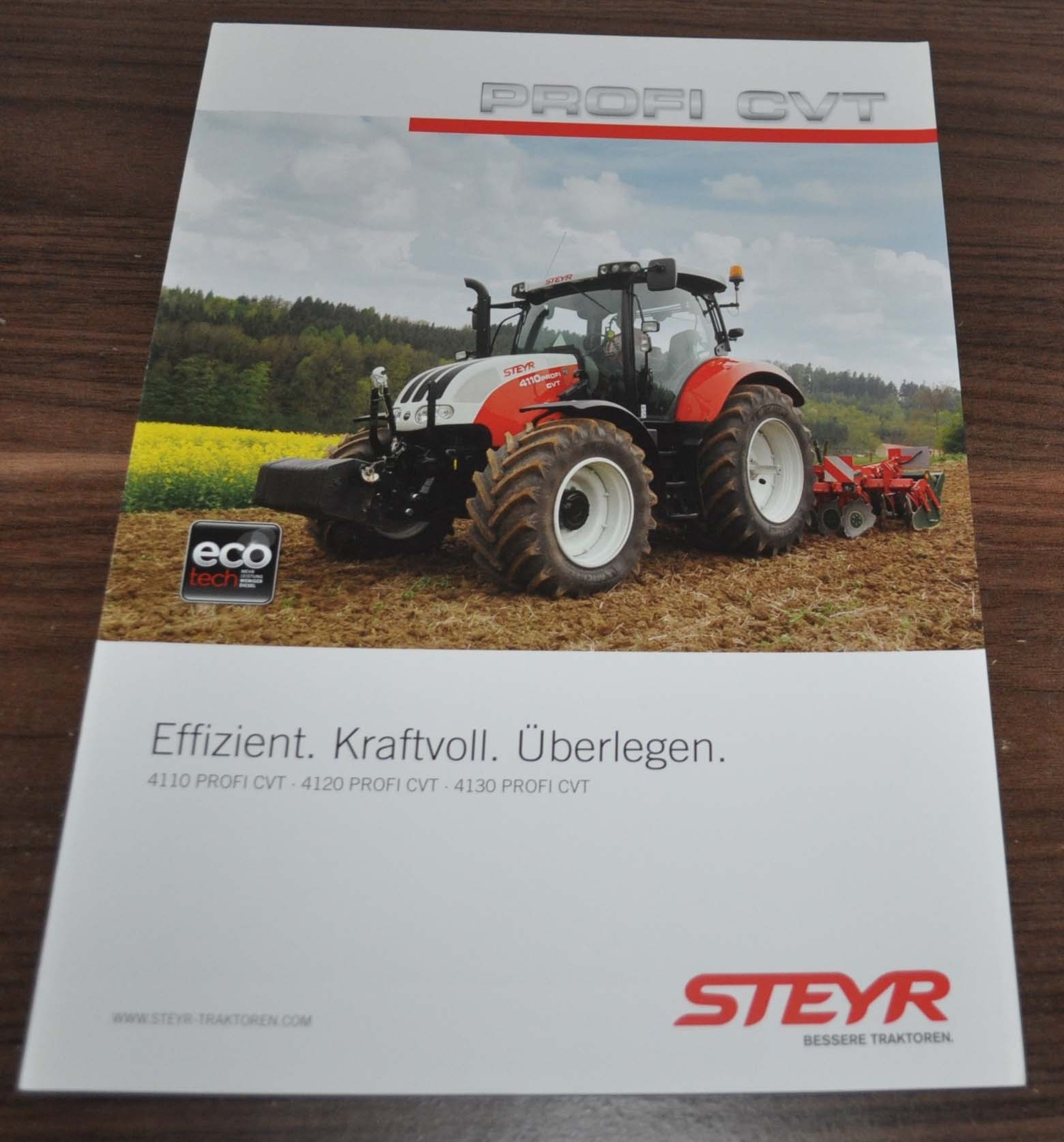 Steyr Profi CVT Tractor Brochure Prospekt