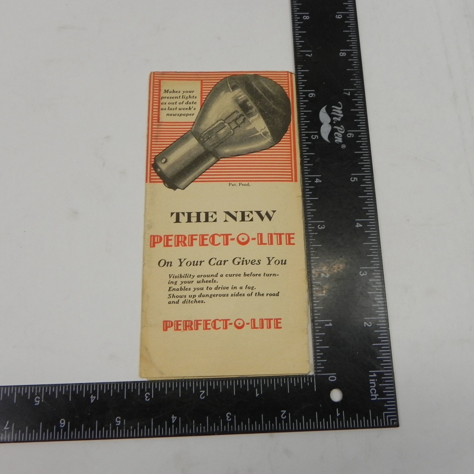 VINTAGE 1930S PERFECTO LITE SALES BROCHURE MAILOUT JOBBER DEALERSHIP AD
