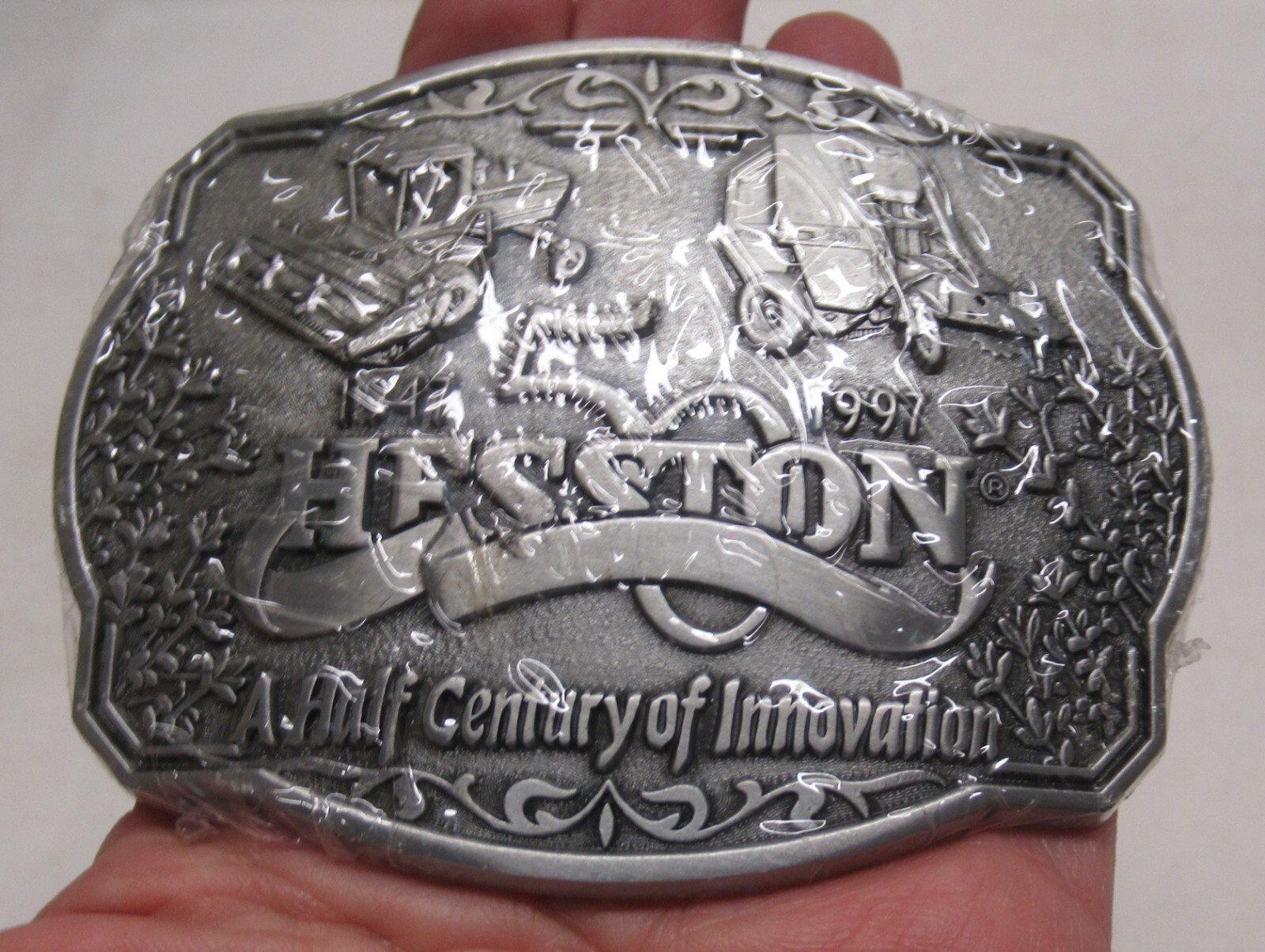 1997 HESSTON – A Half Century of Innovation – BELT BUCKLE – # 1072
