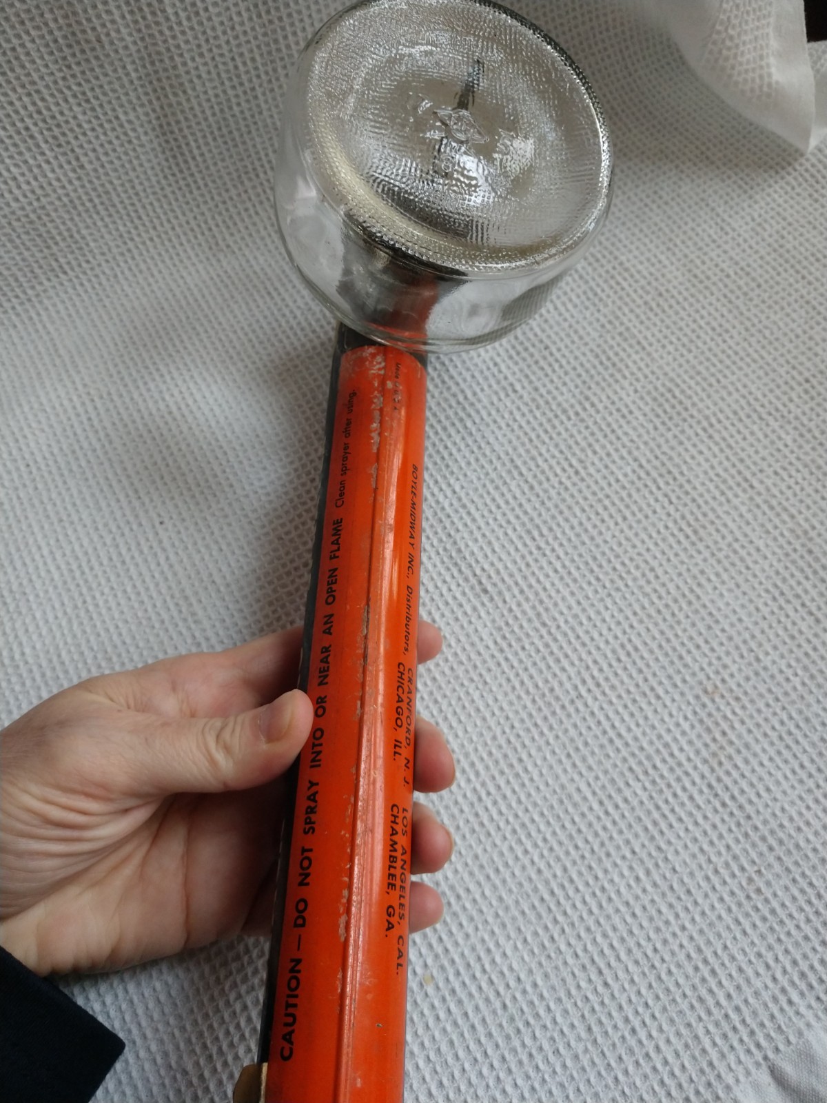 Vintage Black Flag All Purpose Bug Pump Sprayer Antique wood handle.