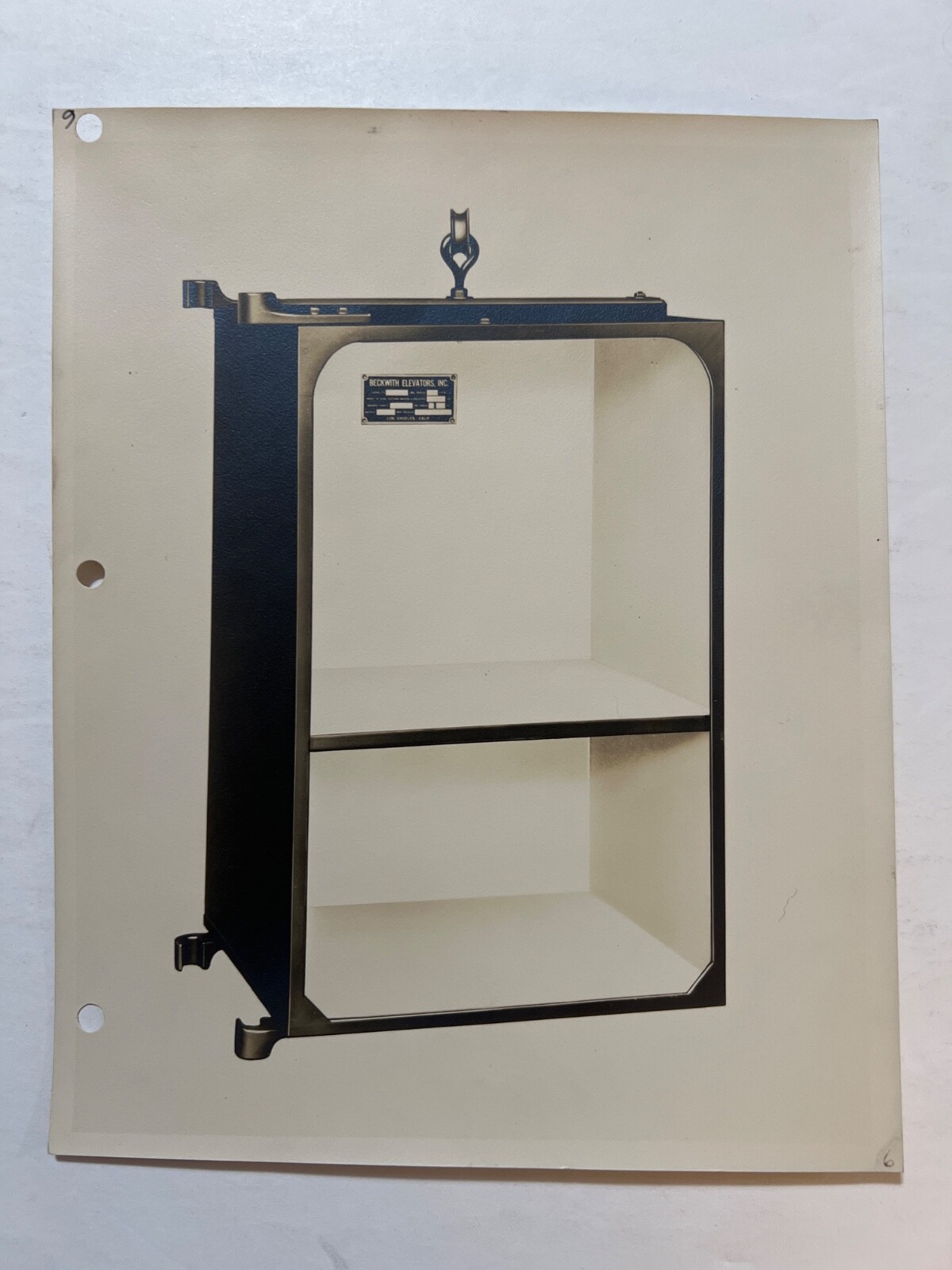 VTG 1920&rsquo;s B/W Photo Elevator Service Design Los Angeles California