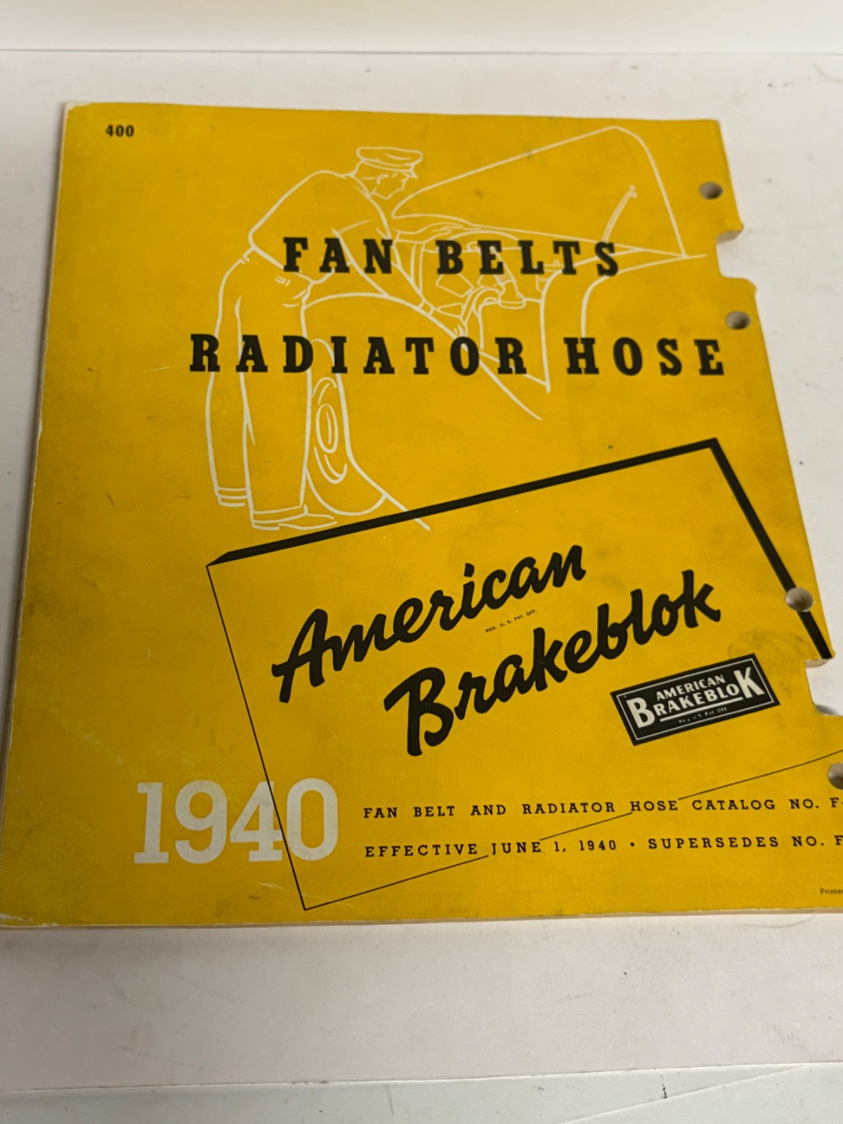 1940 American Brakeblok Fan Belts Radiator Hose Sale Catalog