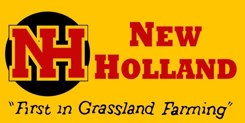 New Holland, 1st in Grassland Farming NEW Sign: 24×48&Prime; USA STEEL, DOUBLE SIDED
