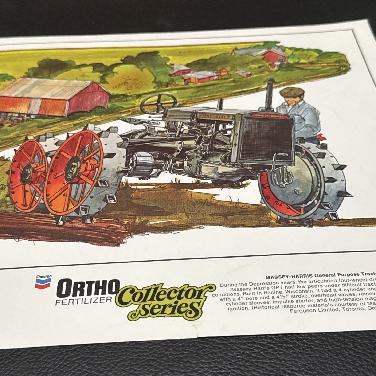 Vintage Ortho Fertilizer Collector Series International 8-16 Tractor