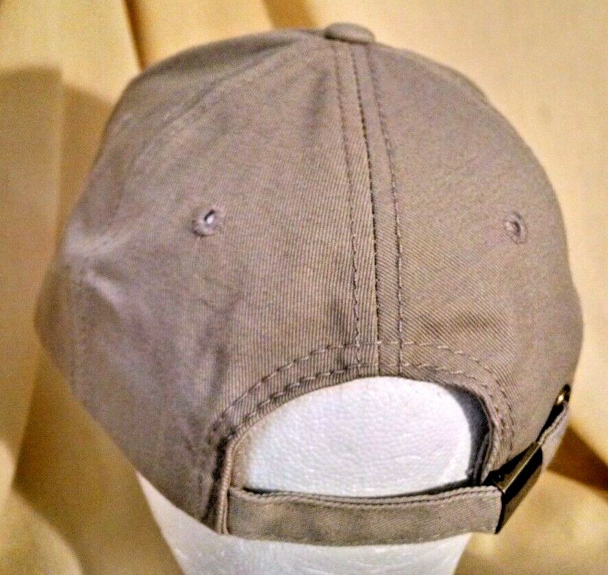 TRACTOR SUPPLY HAT SINCE 1938 TAN RED ADJ CLOTH STRAP NWOT BASEBALL BALL CAP.