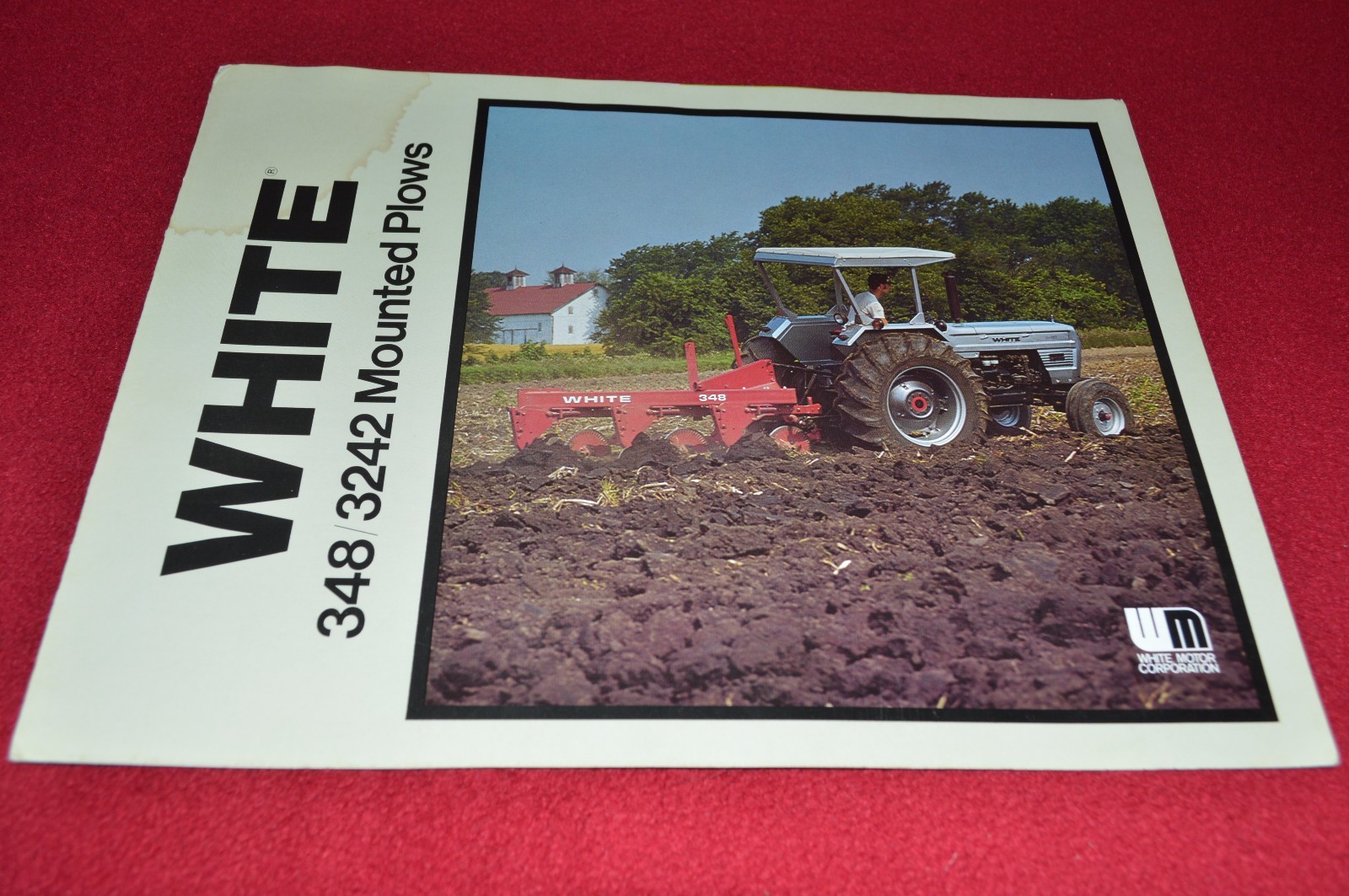 White Tractor 348 3242 Mounted Plow Dealers Brochure YABE14