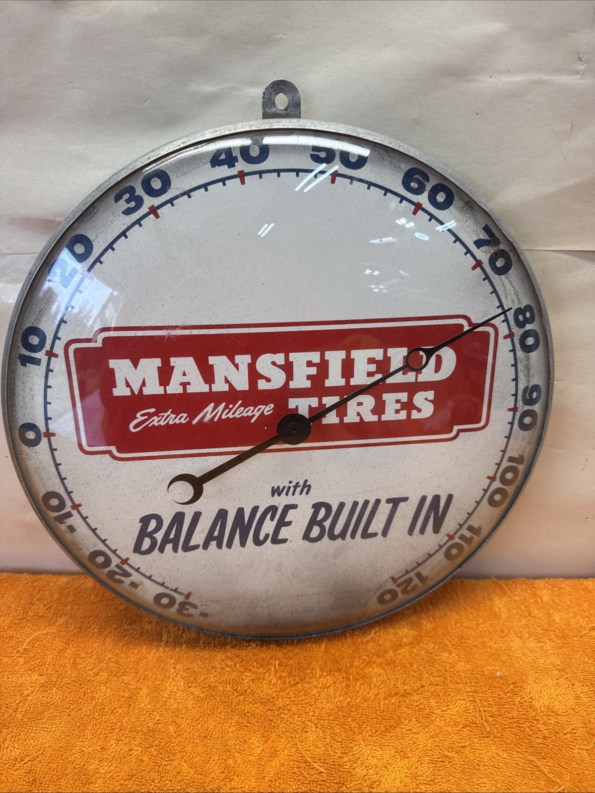 J- Vintage Mansfield Extra Mileage Tires With Balance Built In Round Thermostat