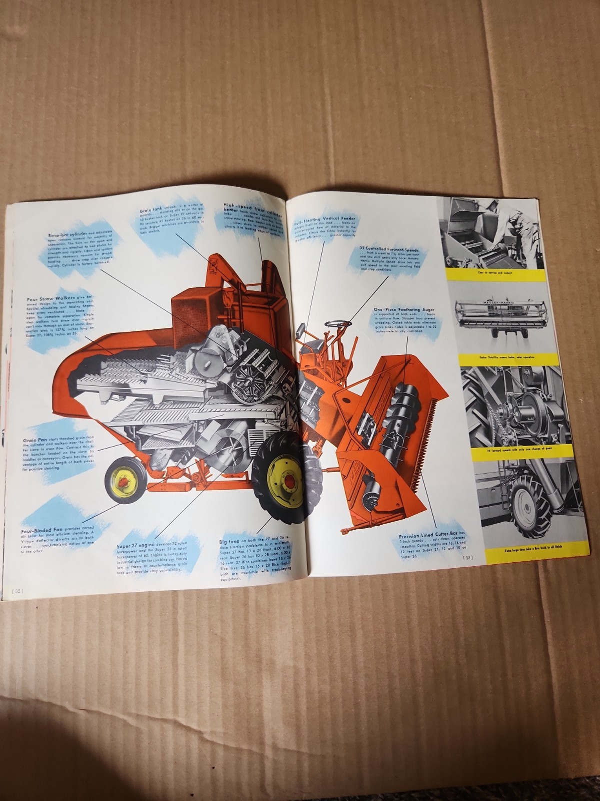 VINTAGE MASSEY HARRIS BUYERS Full Tractor GUIDE Orchard Hillside Rice CATALOG