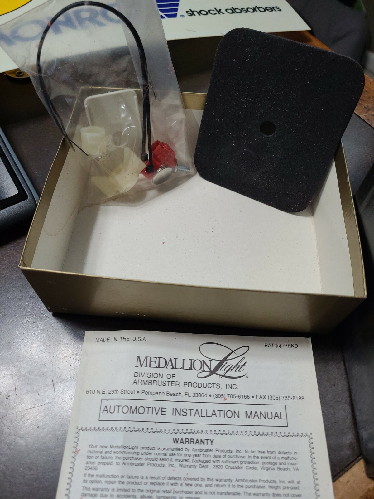 Vintage Deutiz Allis Farm Tractors Edallion Automotive Light NOS