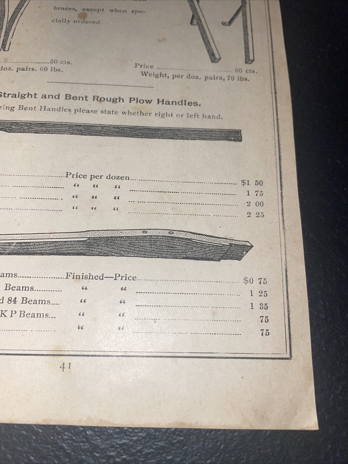 1891 Baldwin – Plow Handles Farm Advertising – New Orleans – Louisiana