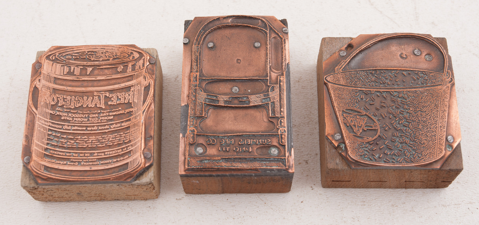 Boyce Buckets Summers MFG Thun Co Printers Block Advertising (A5L-31) Tanglefoot