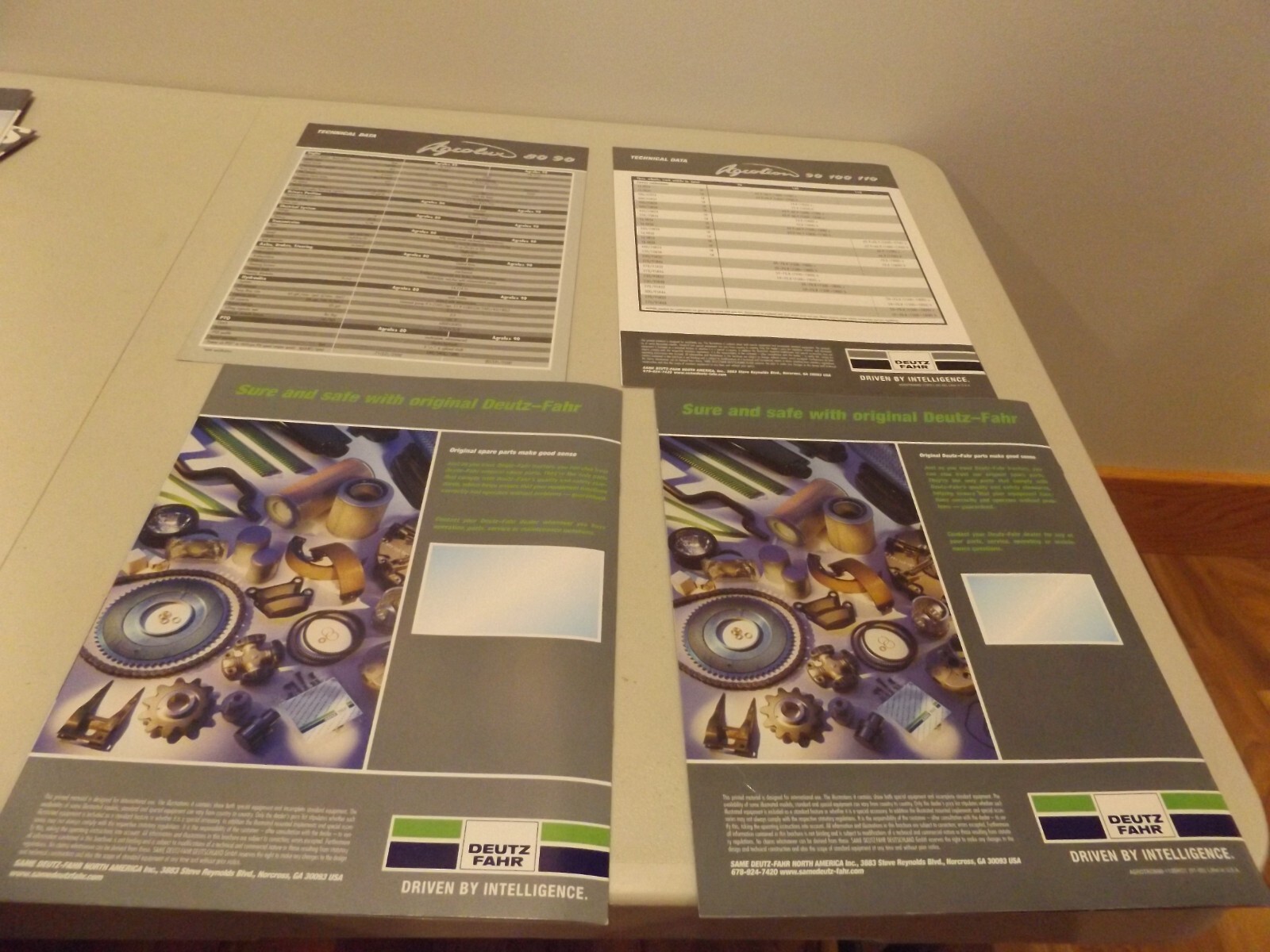 2-pc. DEUTZ FAHR AGCOLUX 80 90, AGCOTRON 90 100 110, AGCOTRON90-110 (01-05)